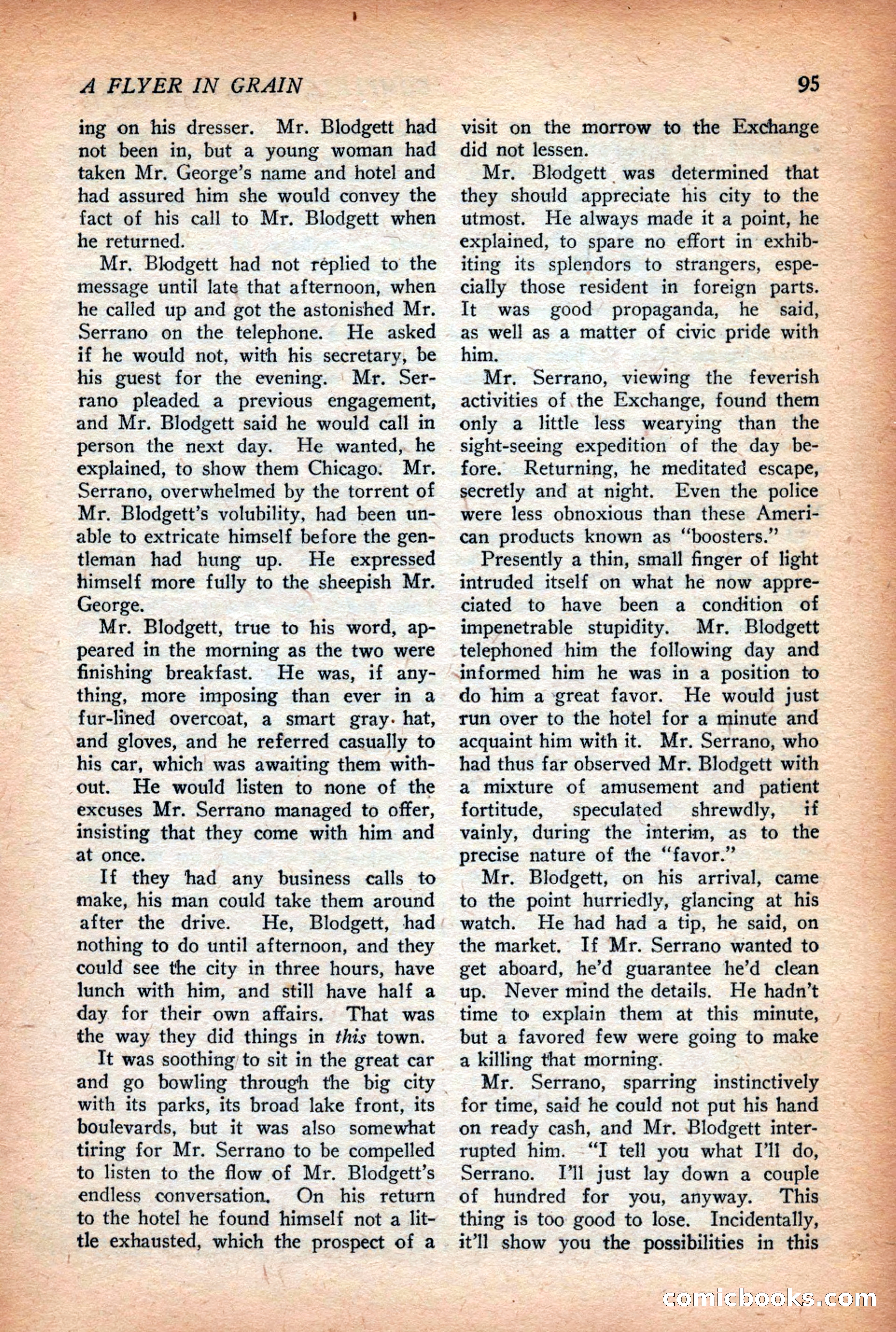 Complete Story Magazine, Vol. 4, No. 2 — page 105 of 172