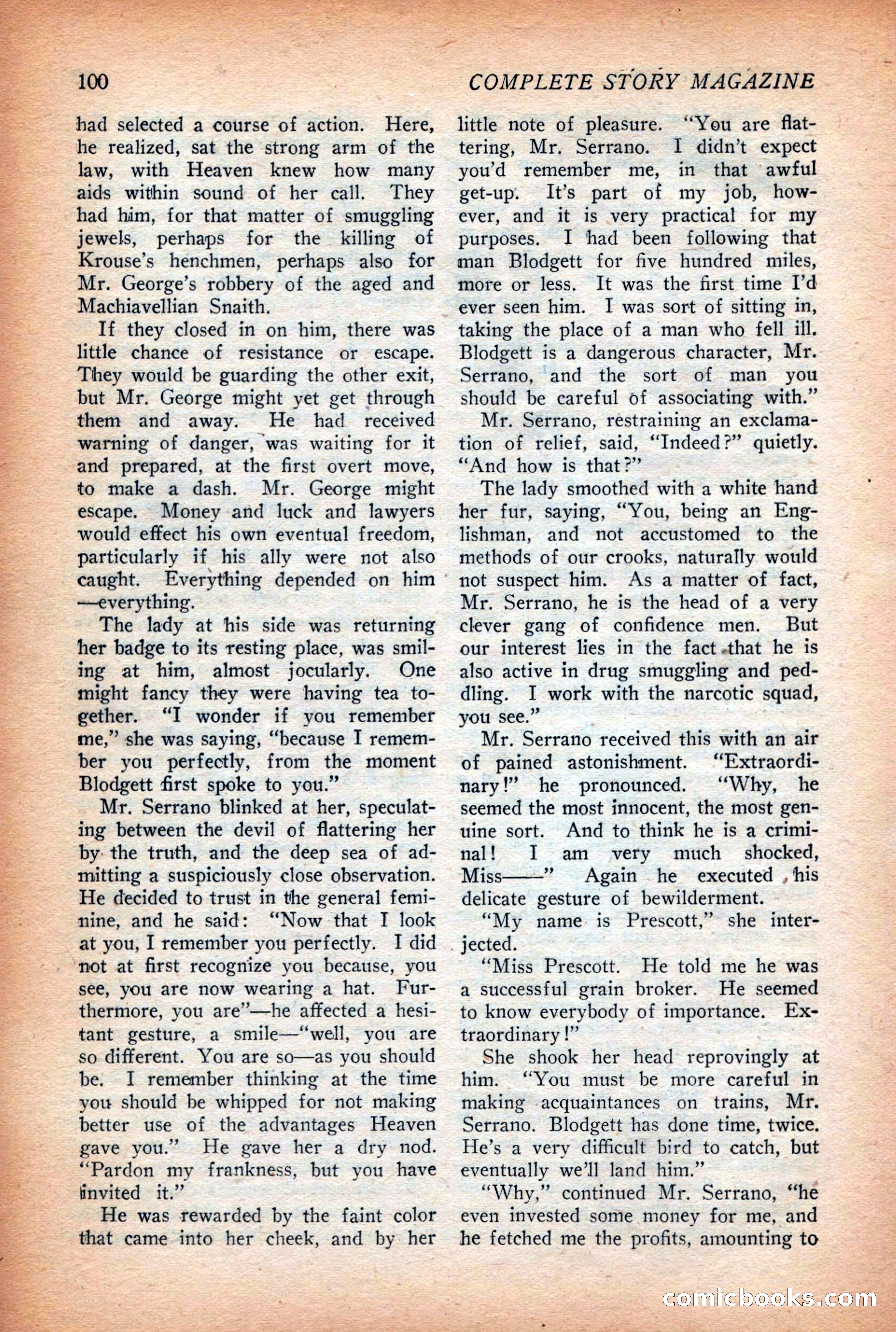 Complete Story Magazine, Vol. 4, No. 2 — page 110 of 172