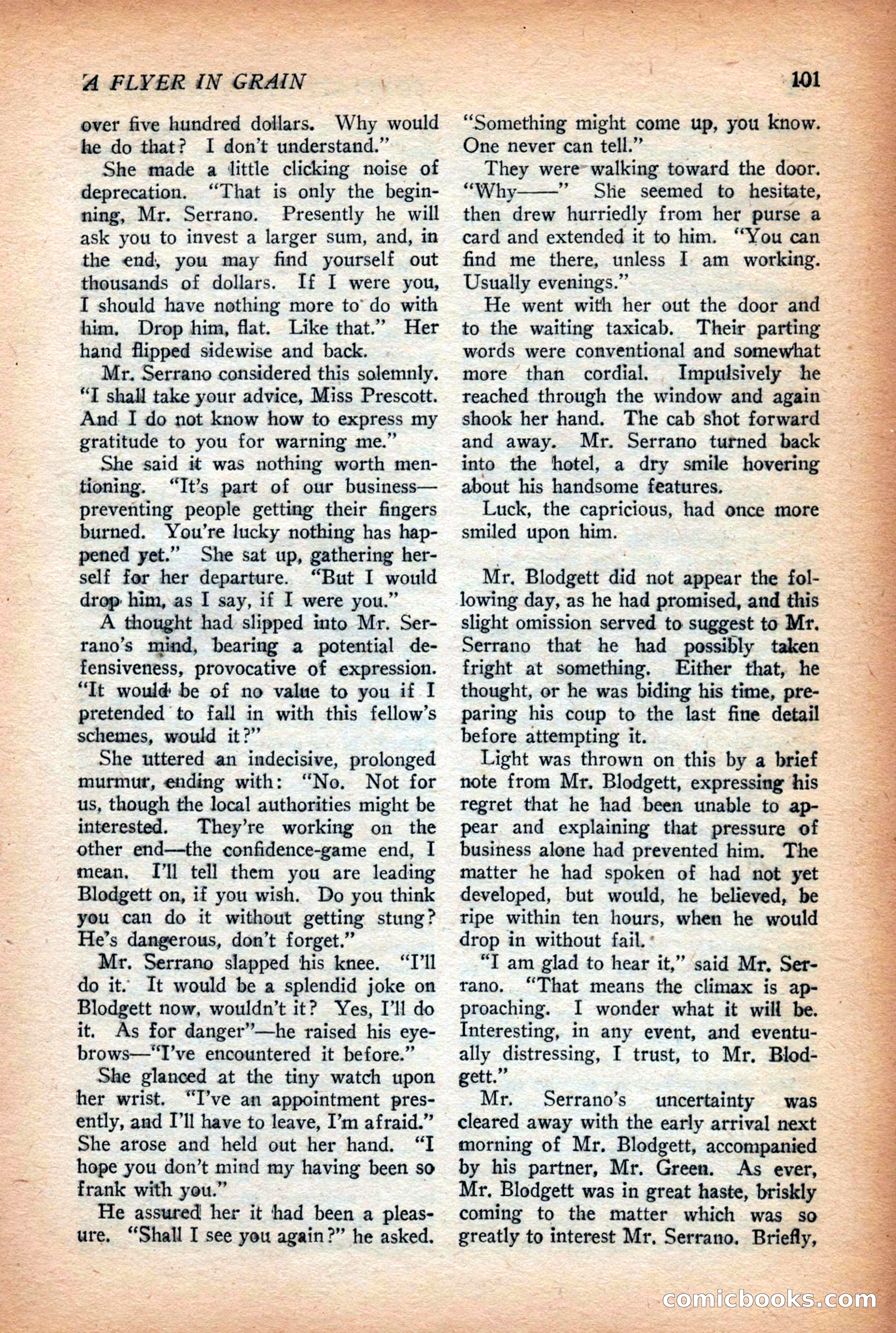 Complete Story Magazine, Vol. 4, No. 2 — page 111 of 172
