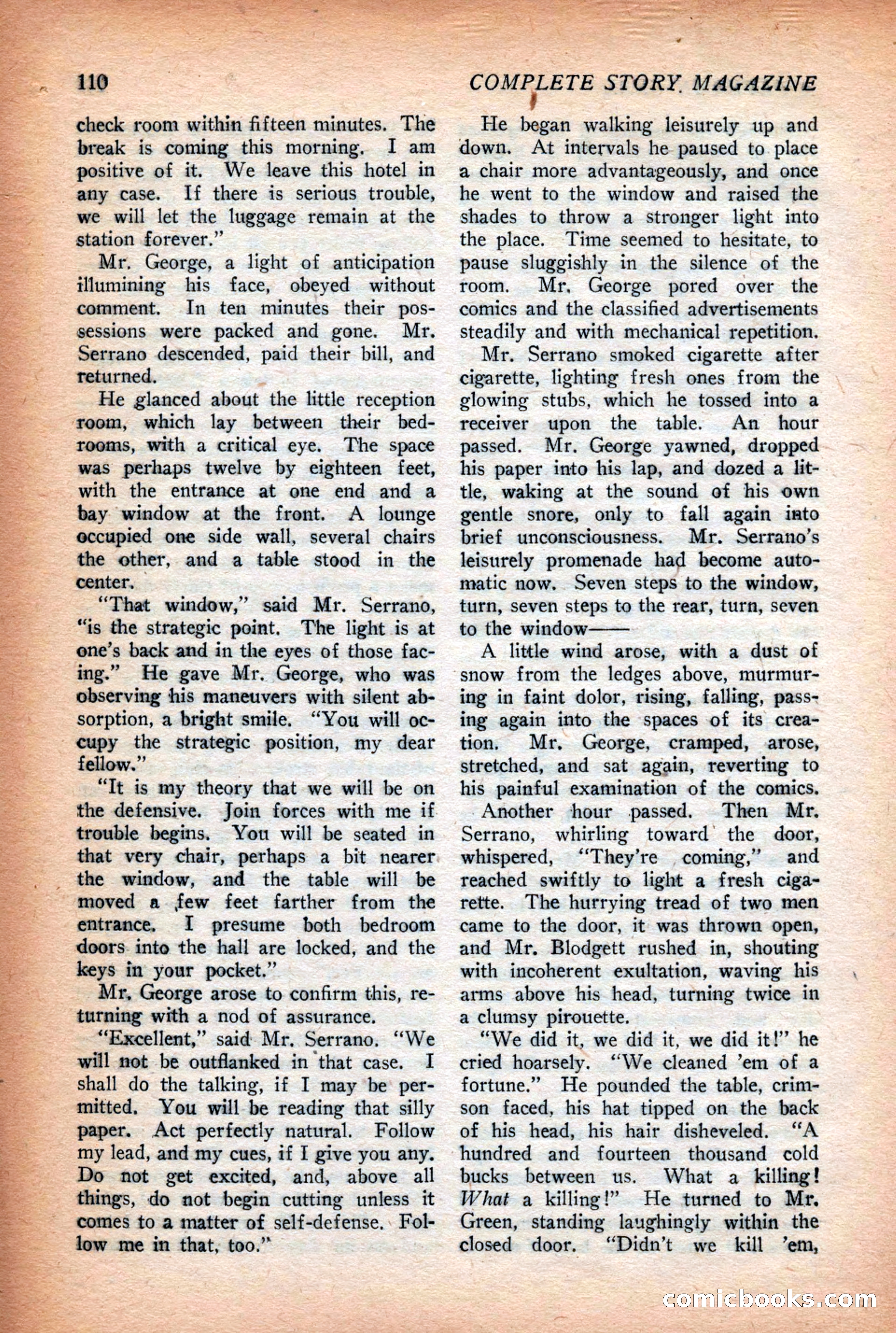 Complete Story Magazine, Vol. 4, No. 2 — page 120 of 172