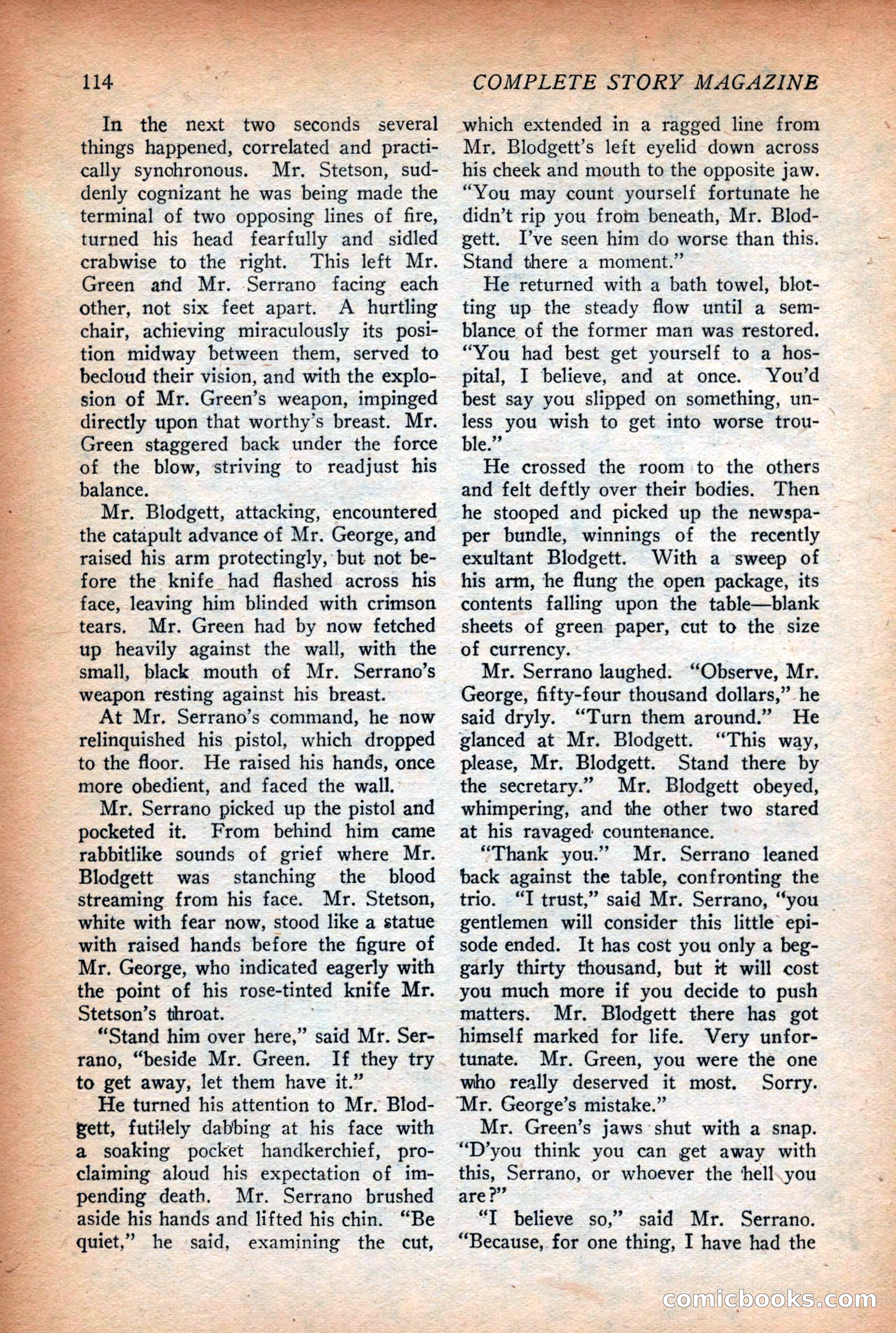 Complete Story Magazine, Vol. 4, No. 2 — page 124 of 172