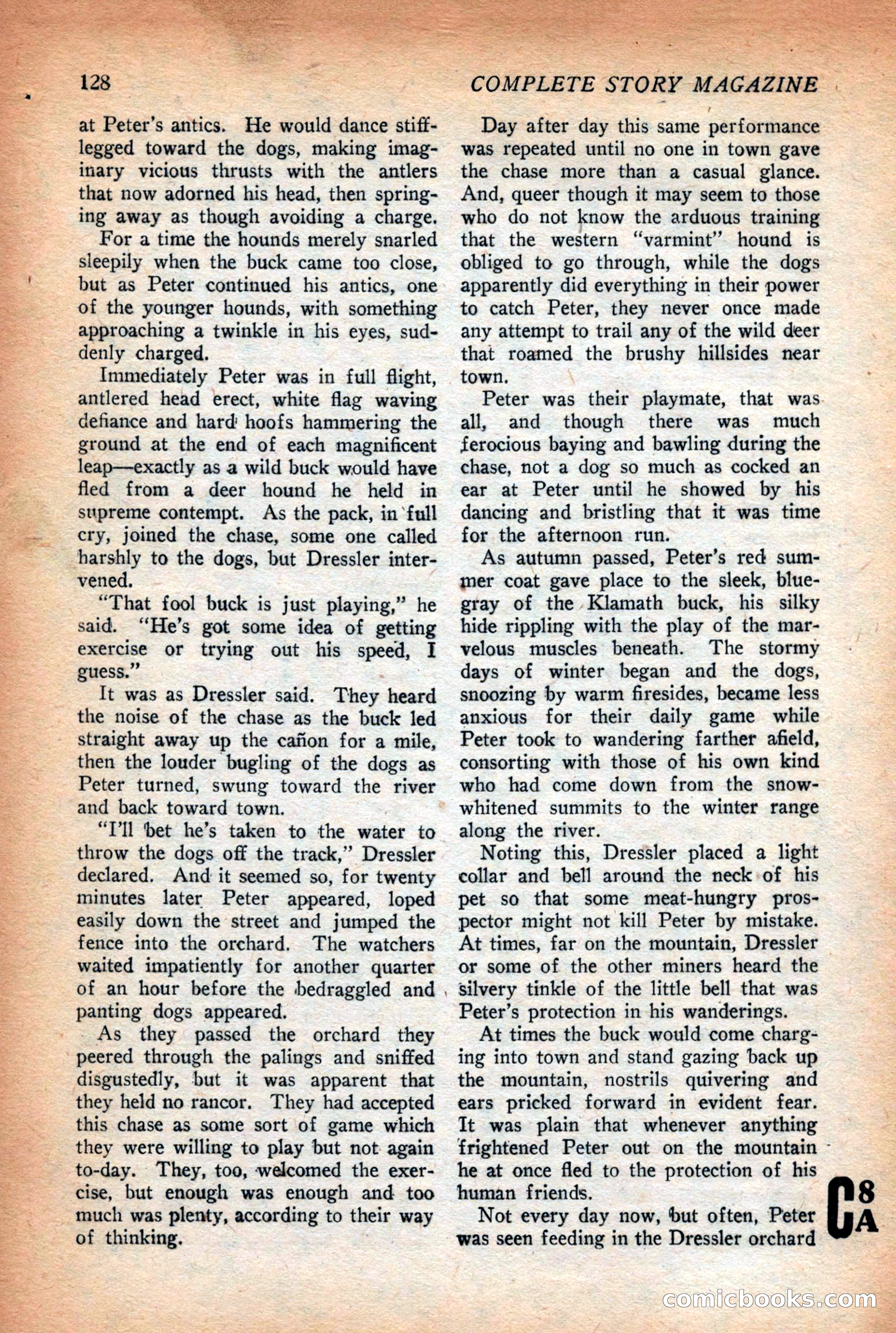 Complete Story Magazine, Vol. 4, No. 2 — page 138 of 172