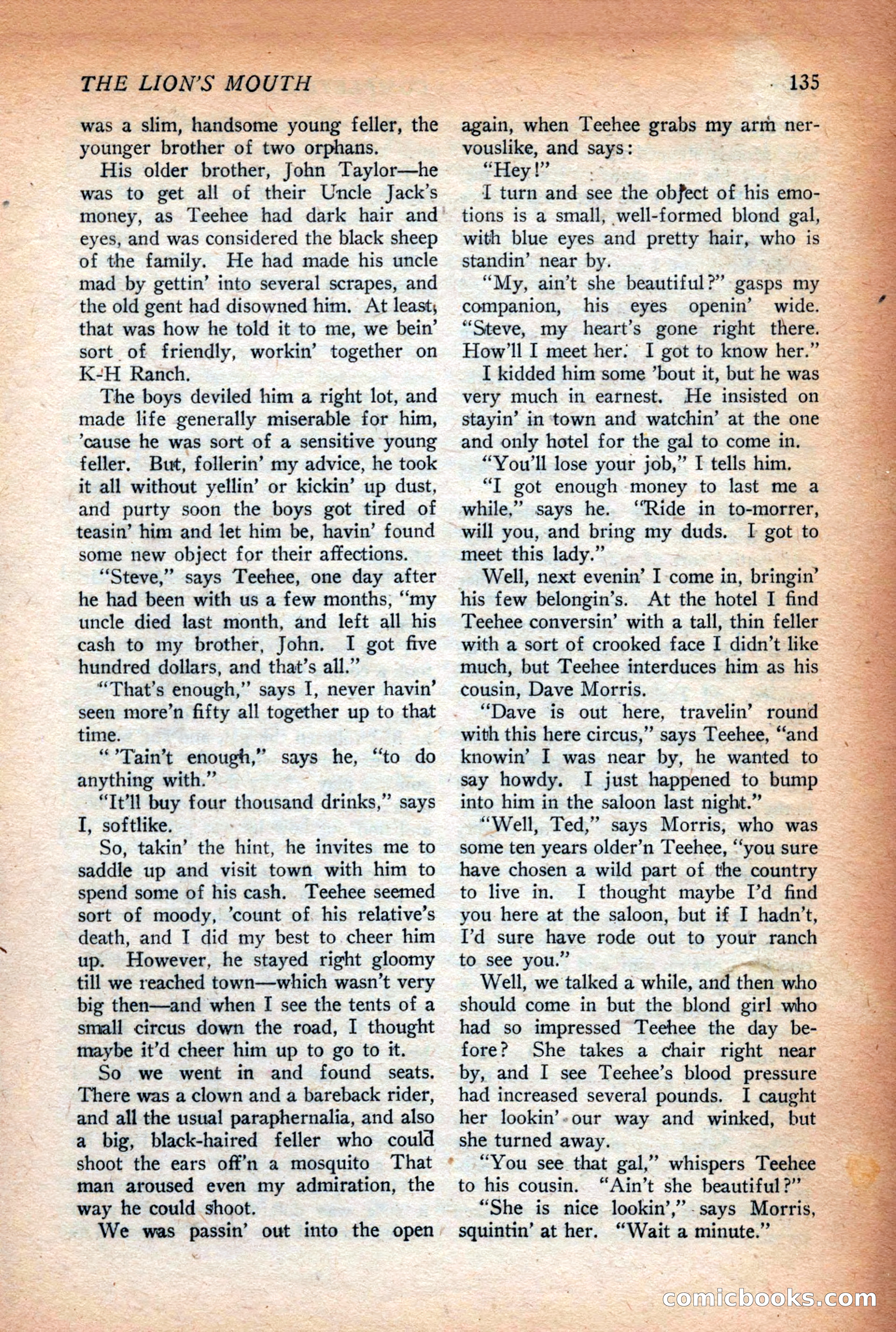 Complete Story Magazine, Vol. 4, No. 2 — page 145 of 172