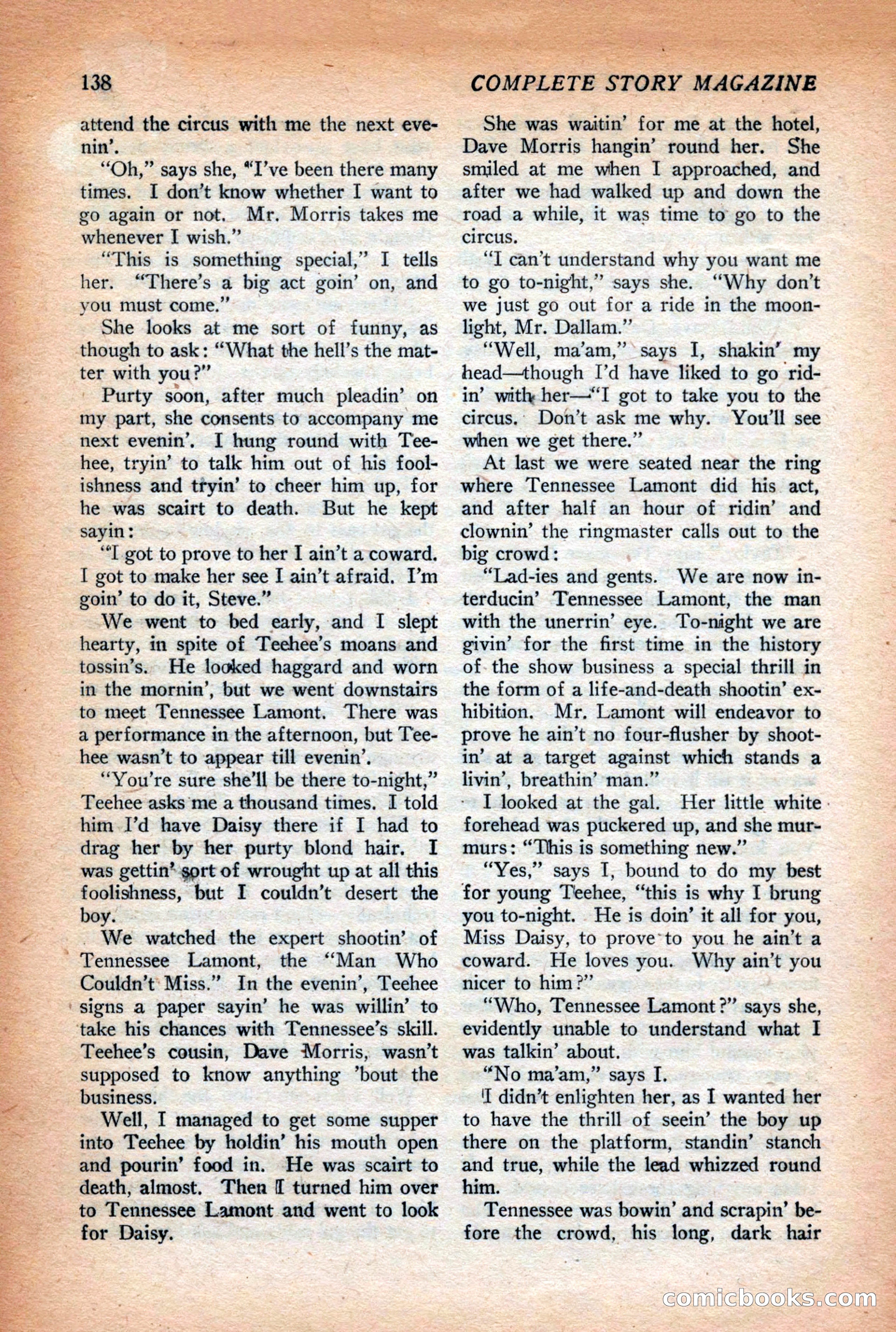 Complete Story Magazine, Vol. 4, No. 2 — page 148 of 172
