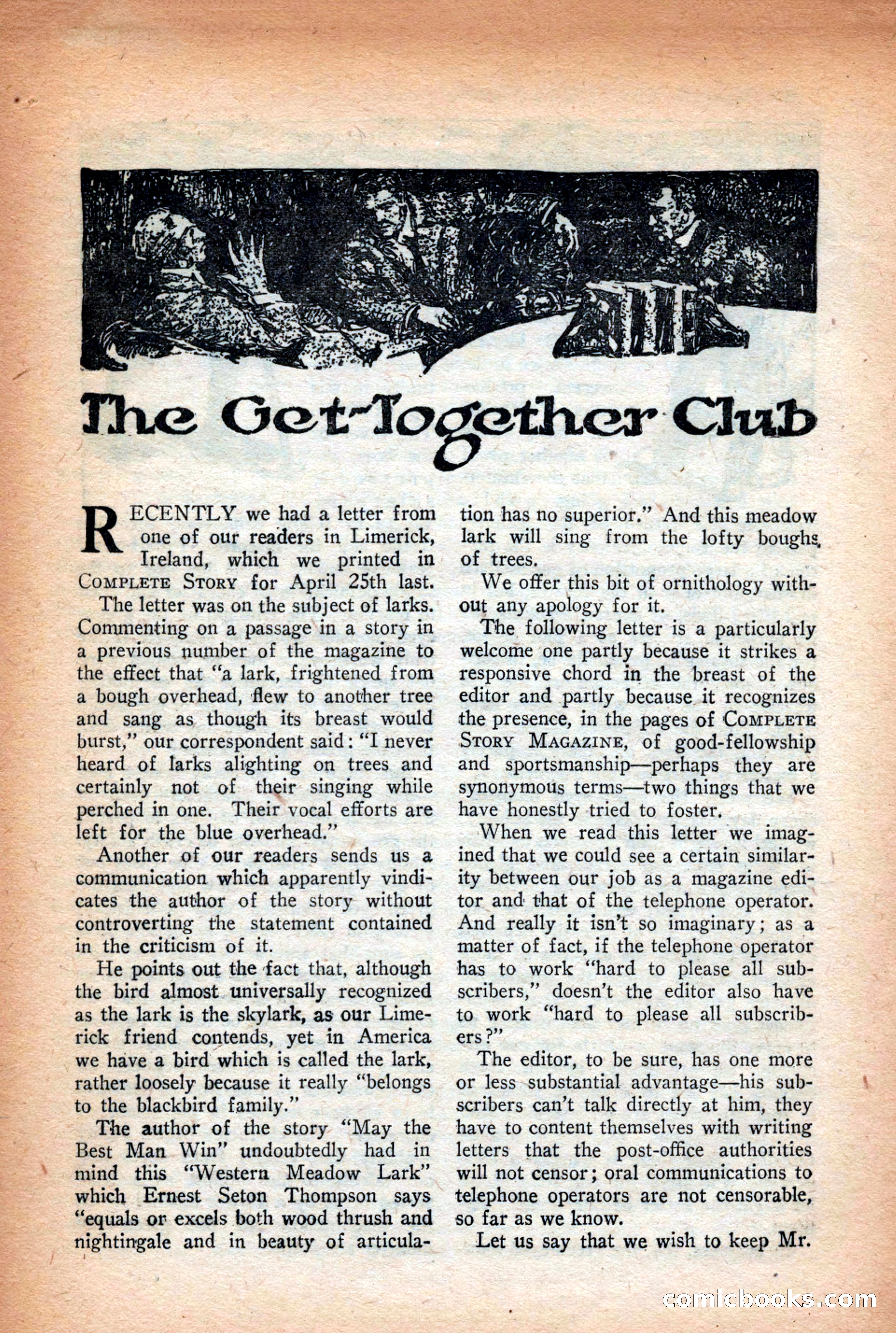 Complete Story Magazine, Vol. 4, No. 2 — page 152 of 172