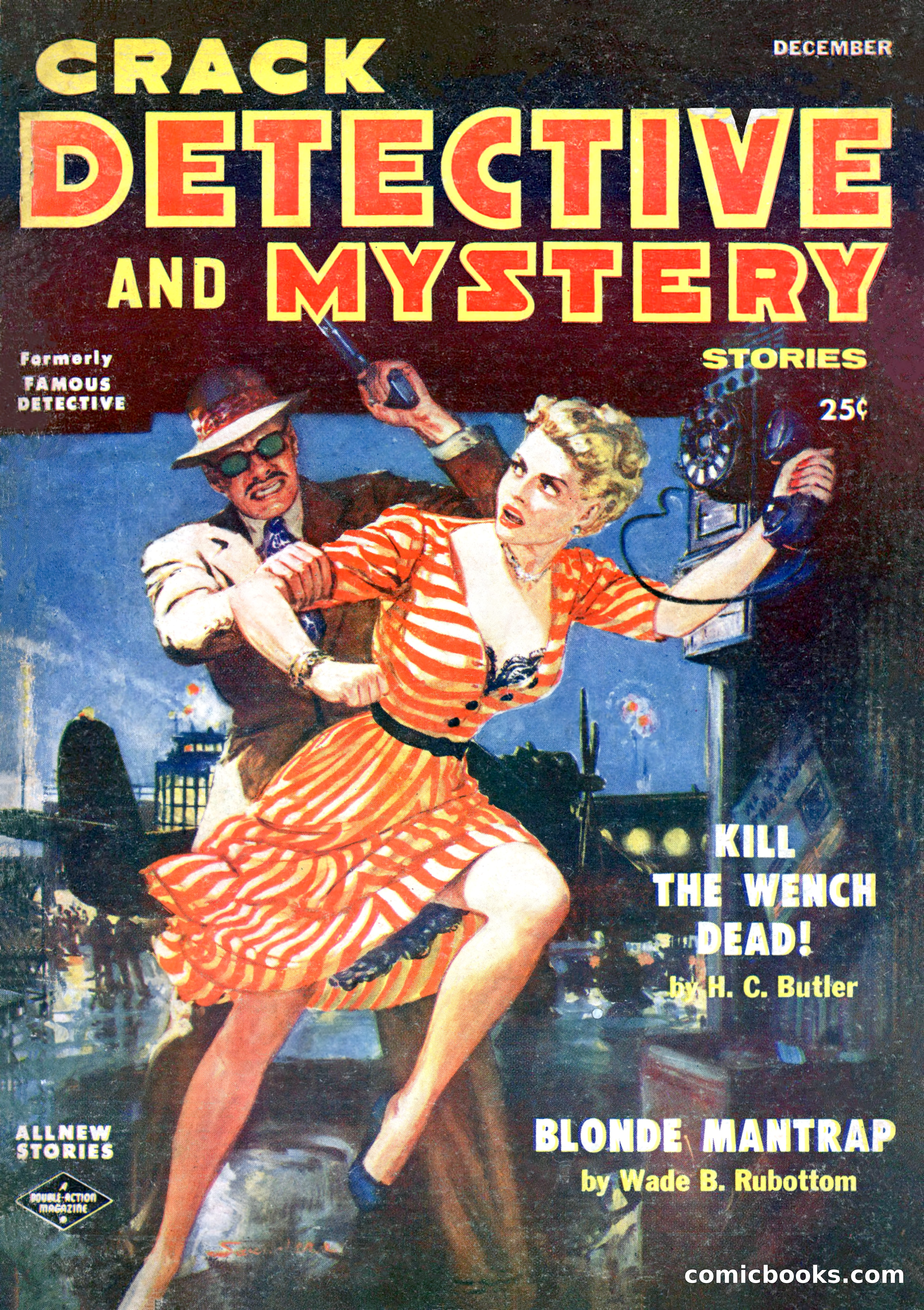 Crack Detective and Mystery Stories, December 1956 — page 1 of 100
