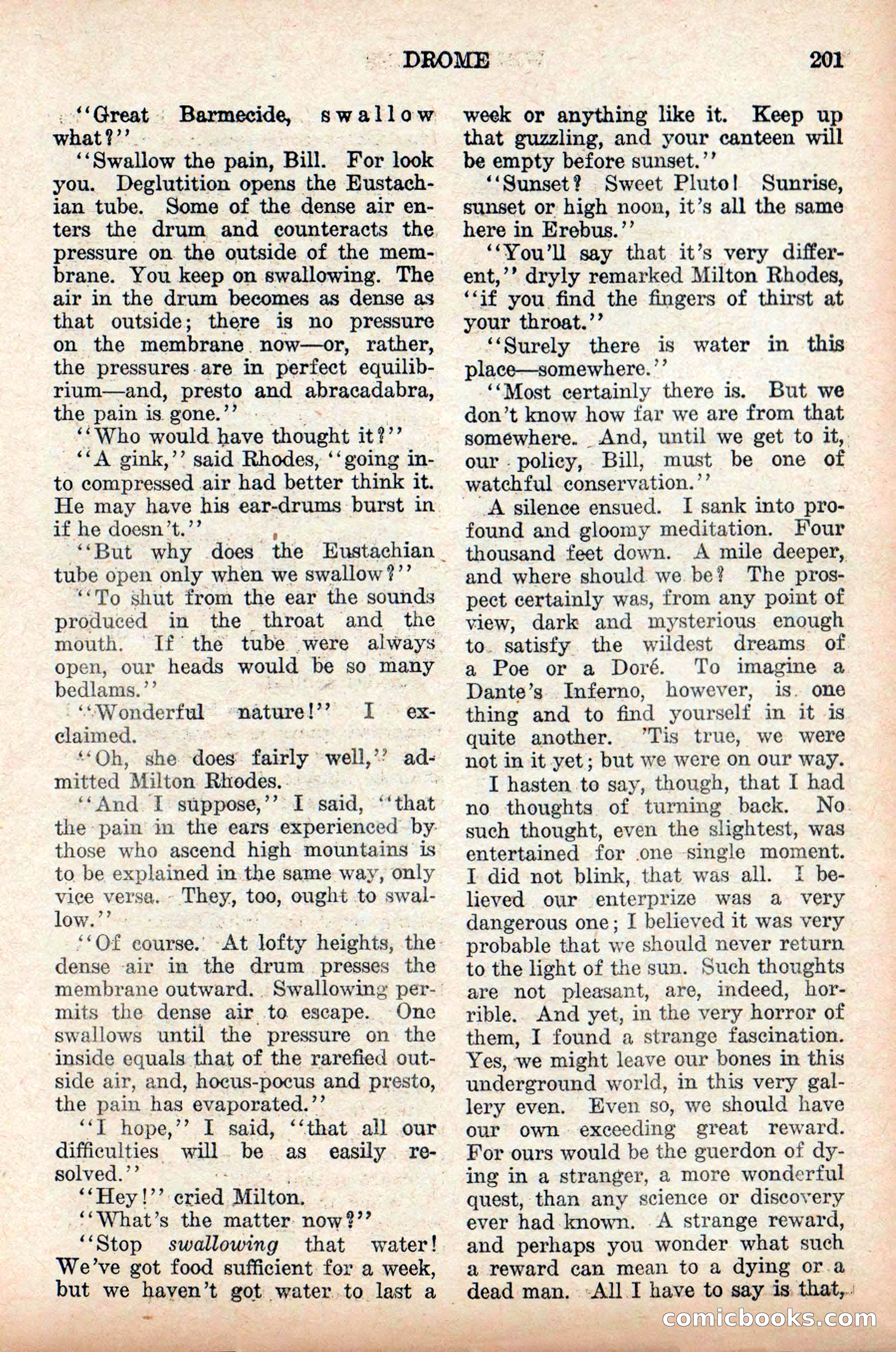 Weird Tales: "Drome" by John Martin Leahy — page 37 of 110