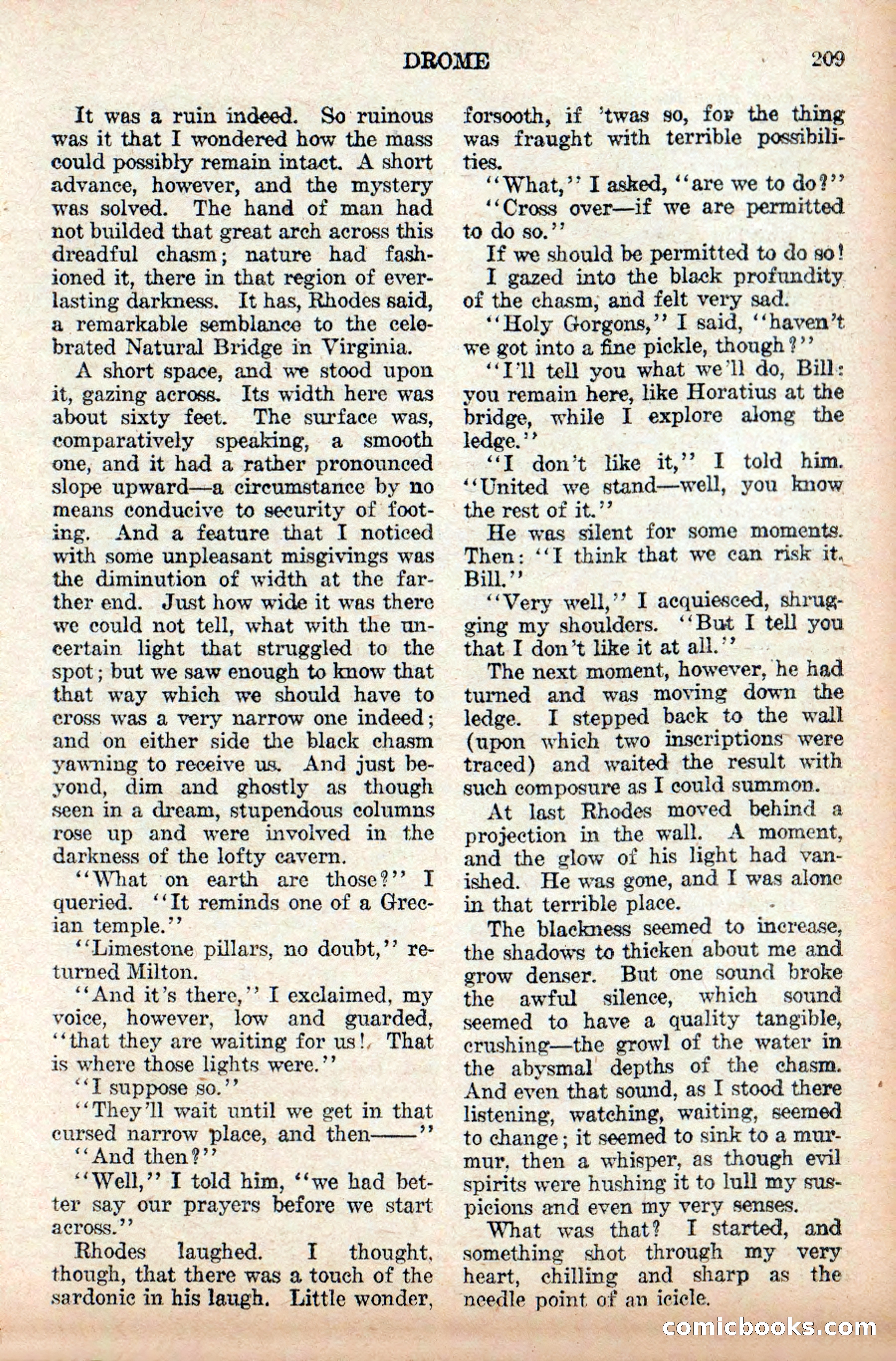 Weird Tales: "Drome" by John Martin Leahy — page 45 of 110