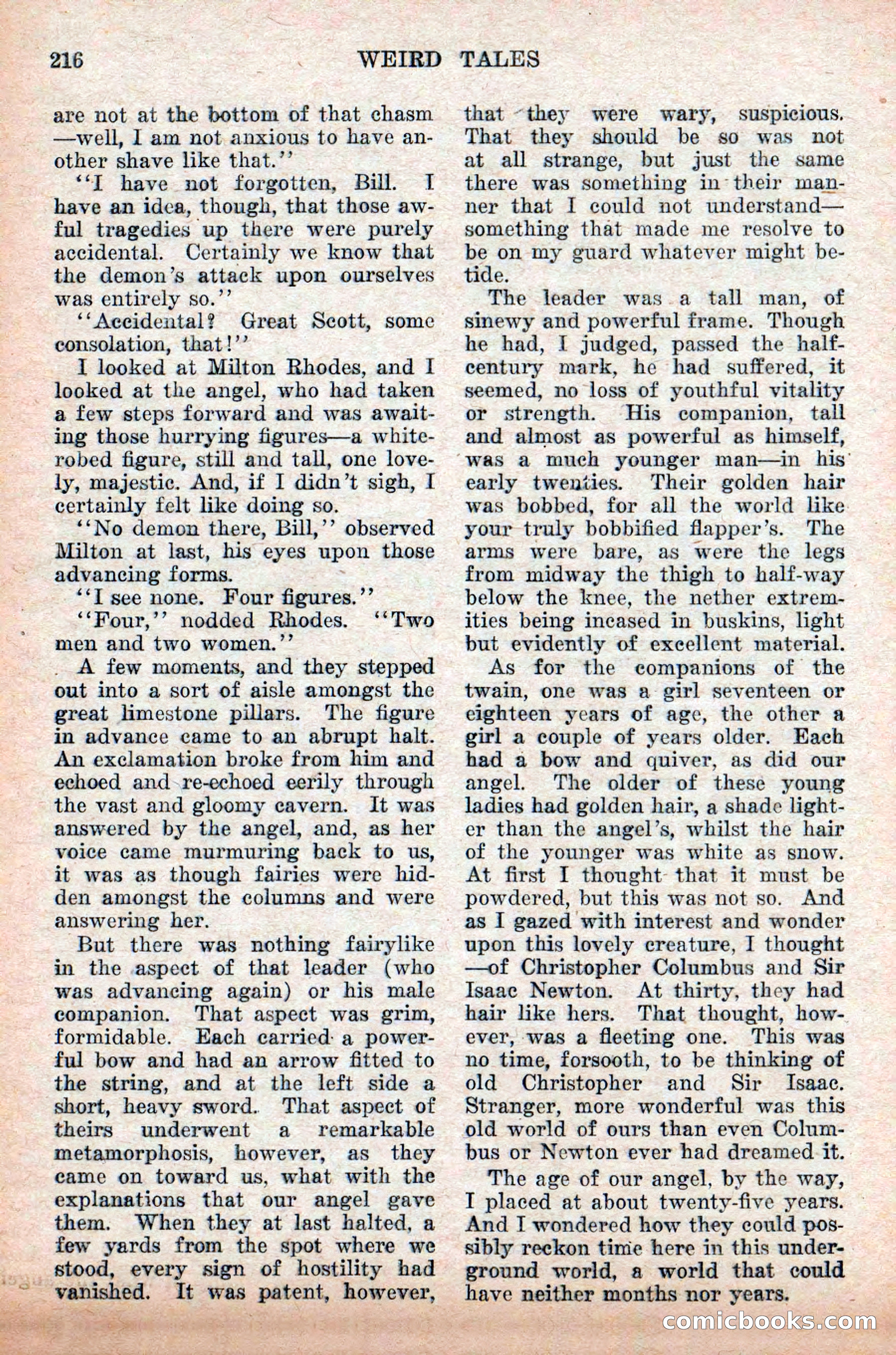 Weird Tales: "Drome" by John Martin Leahy — page 52 of 110