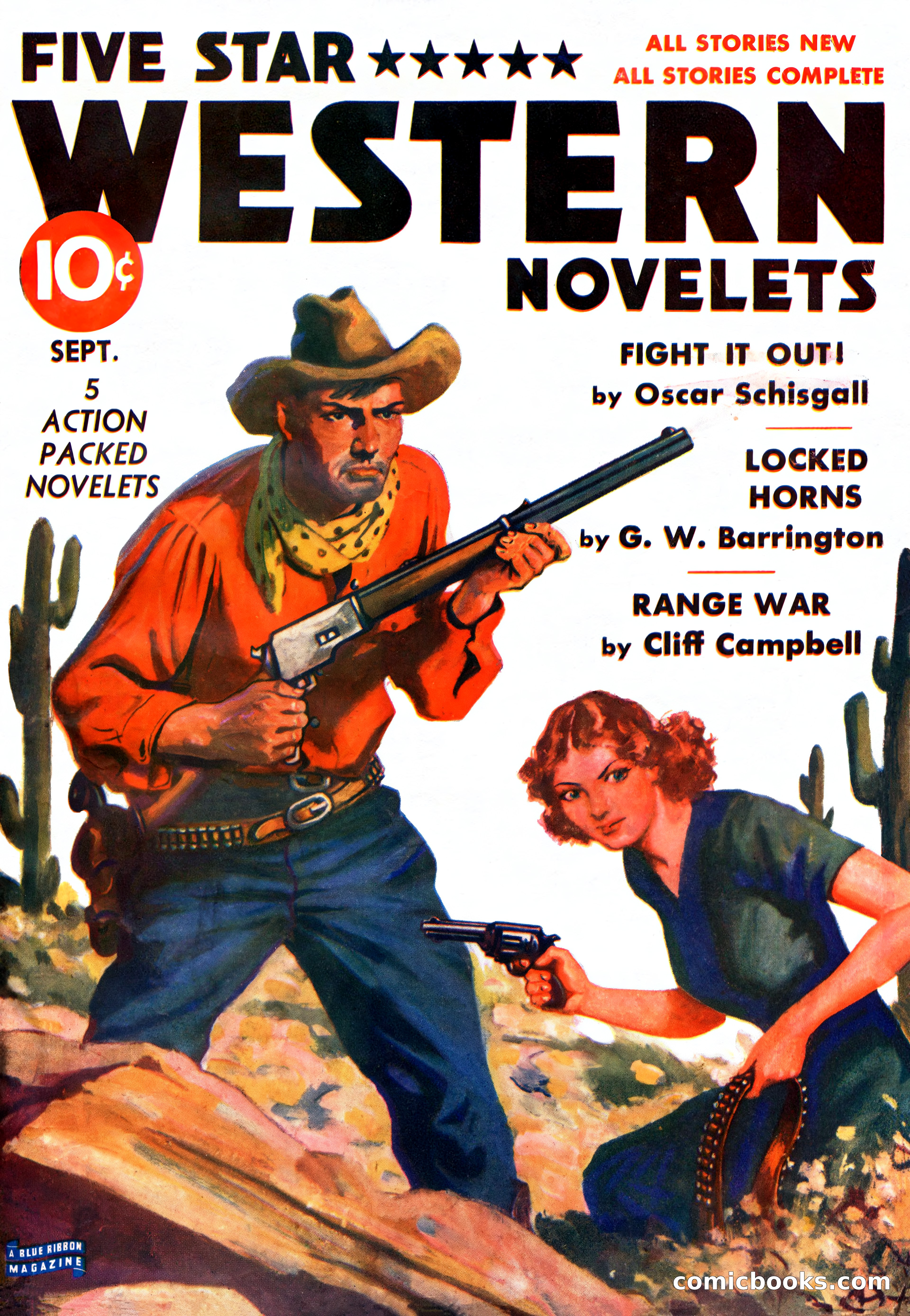 Five Star Western Novelets, September 1937 — page 1 of 116