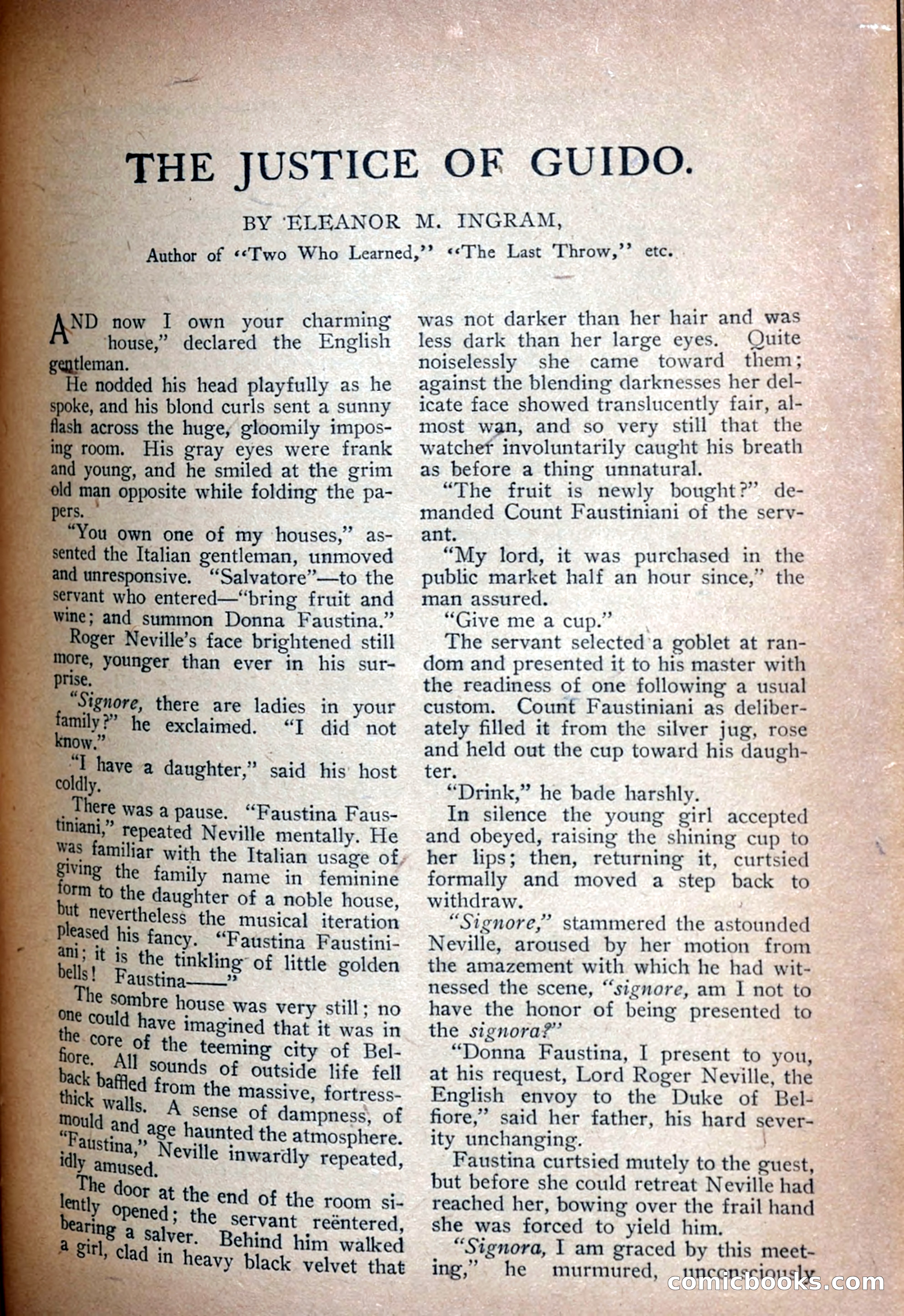 The Justice of Guido — page 1 of 12