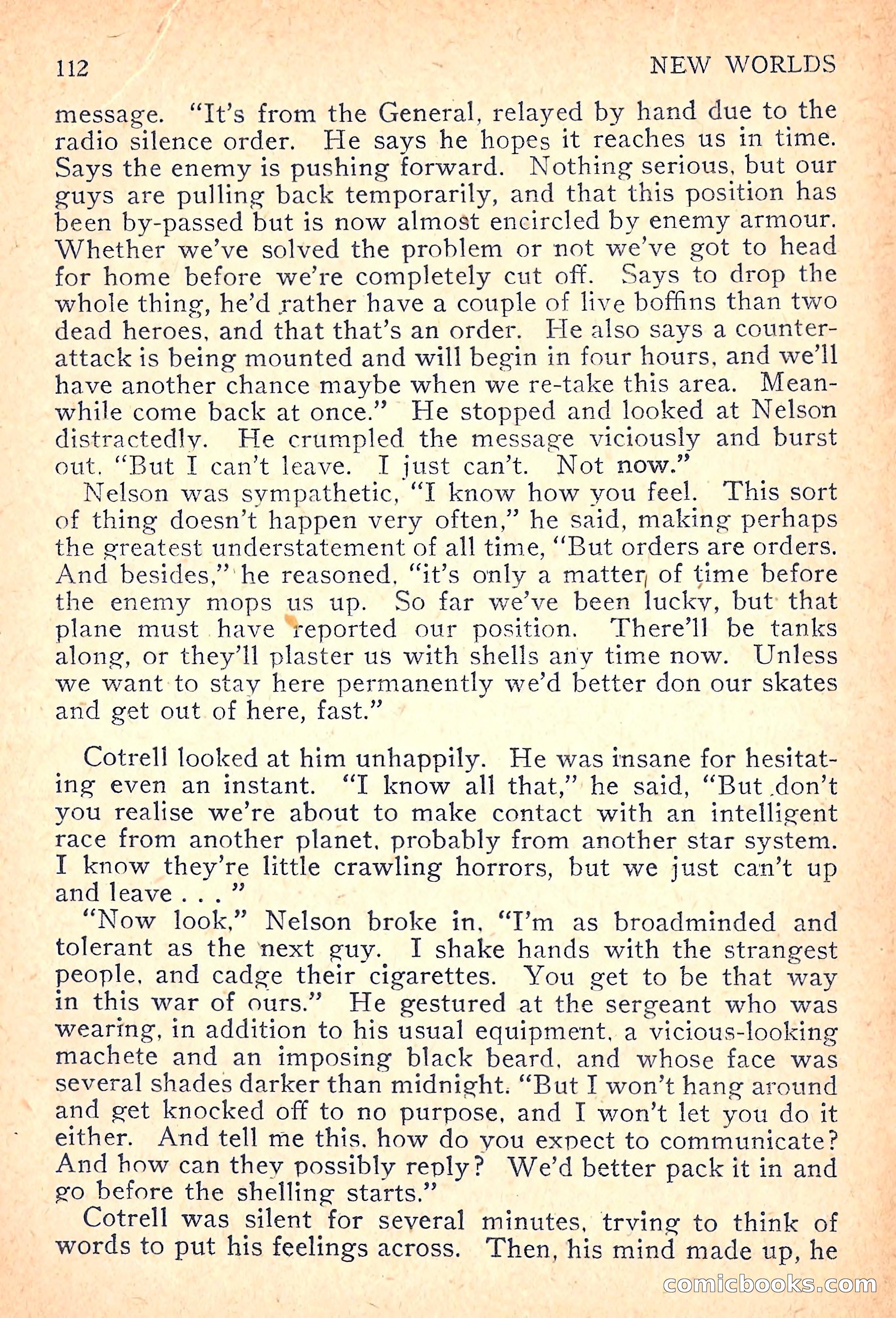 New Worlds Science Fiction, Volume 7, Number 21 — page 114 of 132