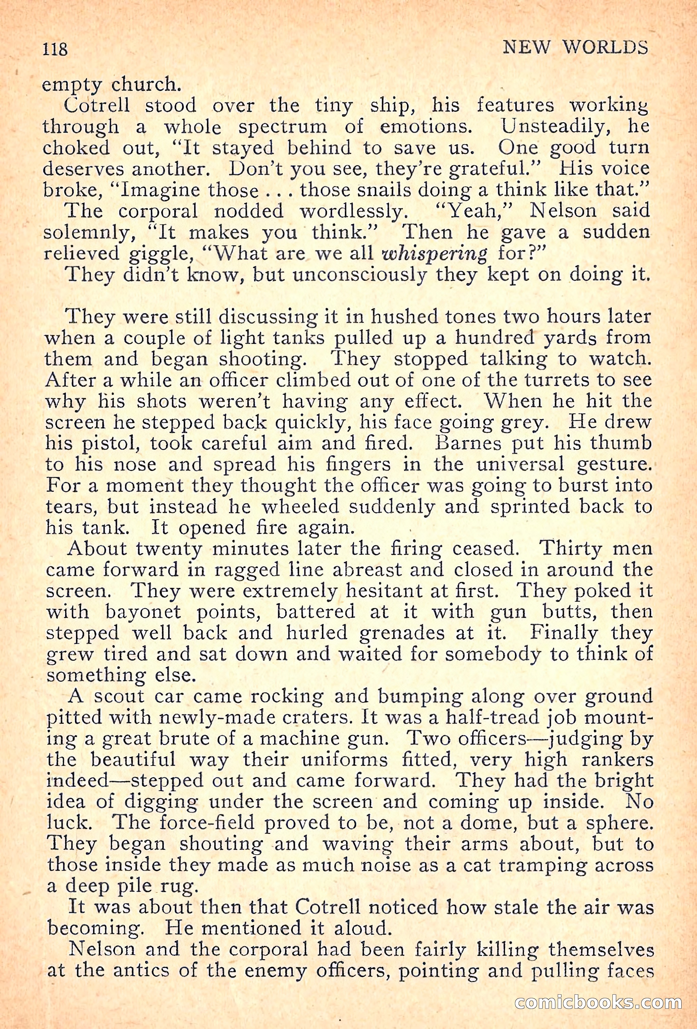New Worlds Science Fiction, Volume 7, Number 21 — page 120 of 132