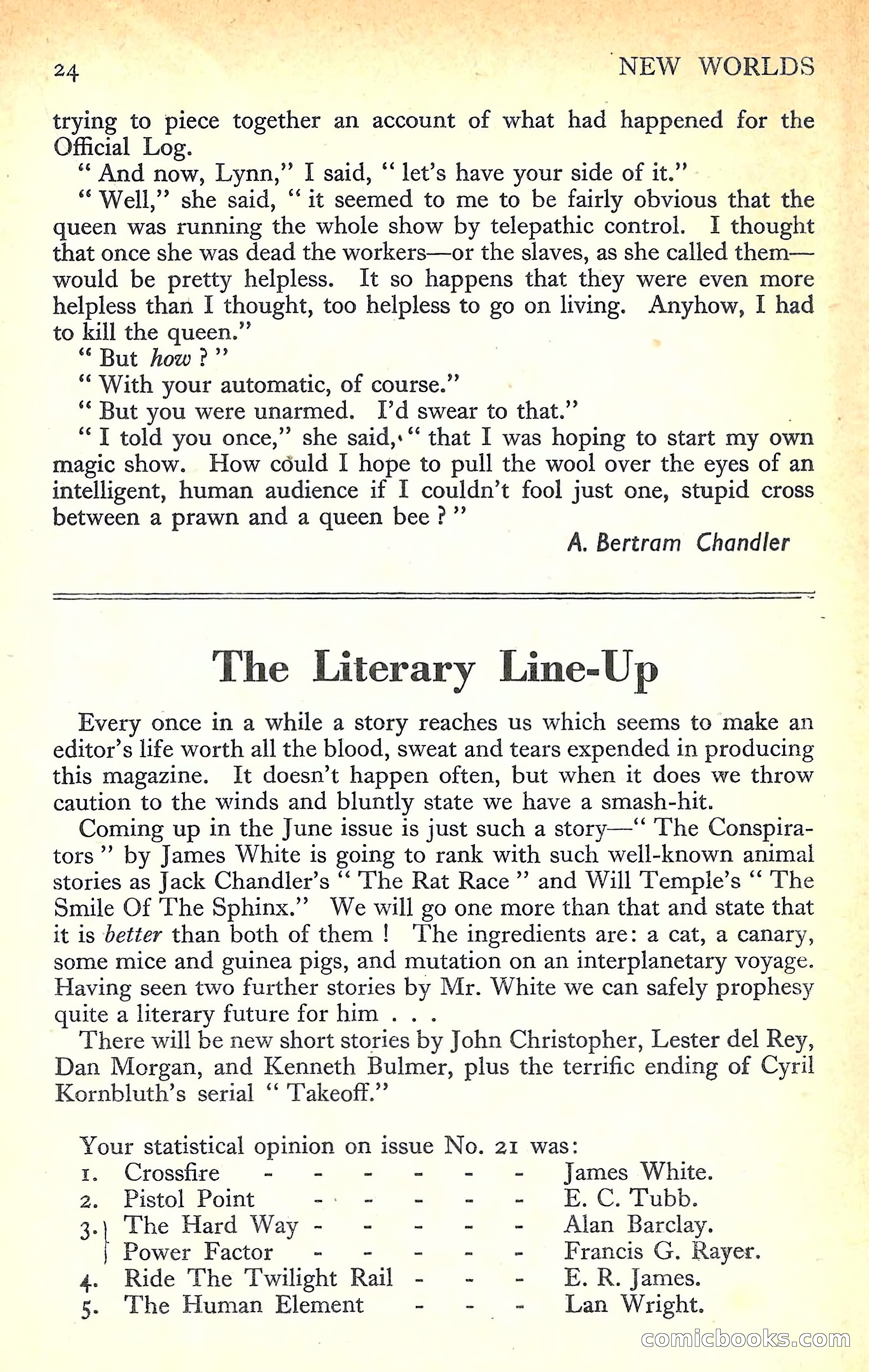 New Worlds Science Fiction No. 23 — page 26 of 132