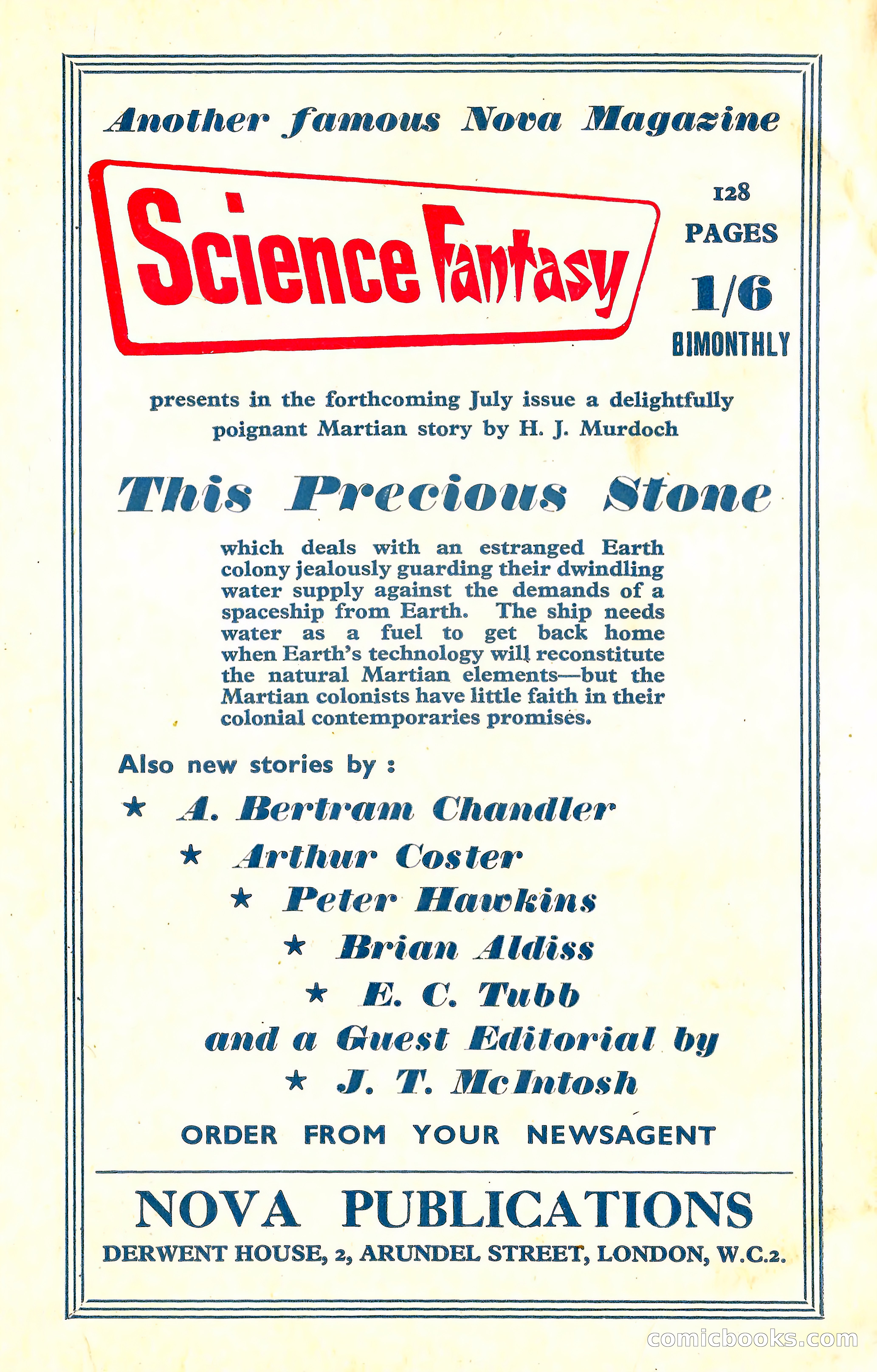 New Worlds Science Fiction No. 25 — page 132 of 132