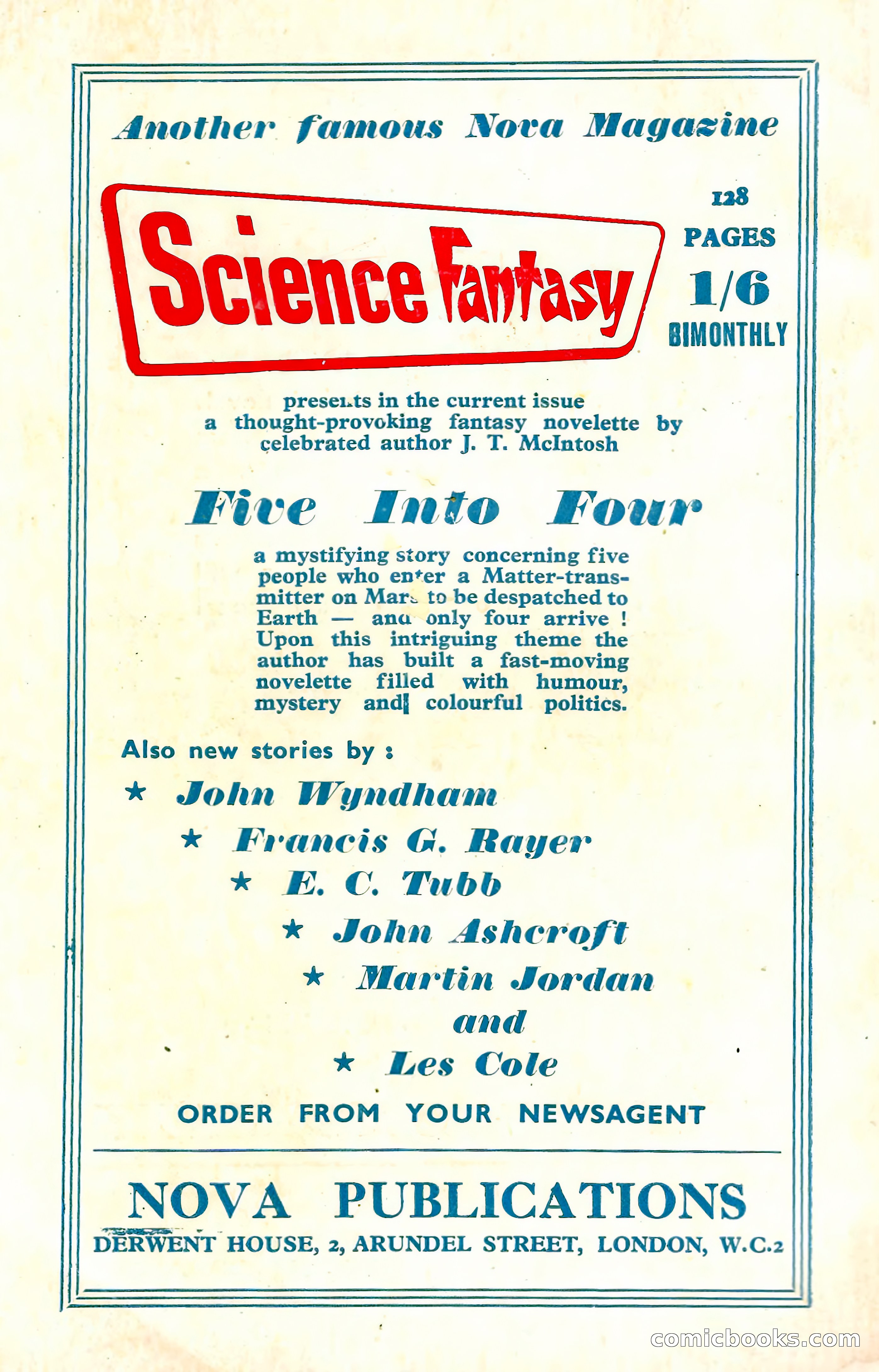 New Worlds Science Fiction No. 28 — page 132 of 132