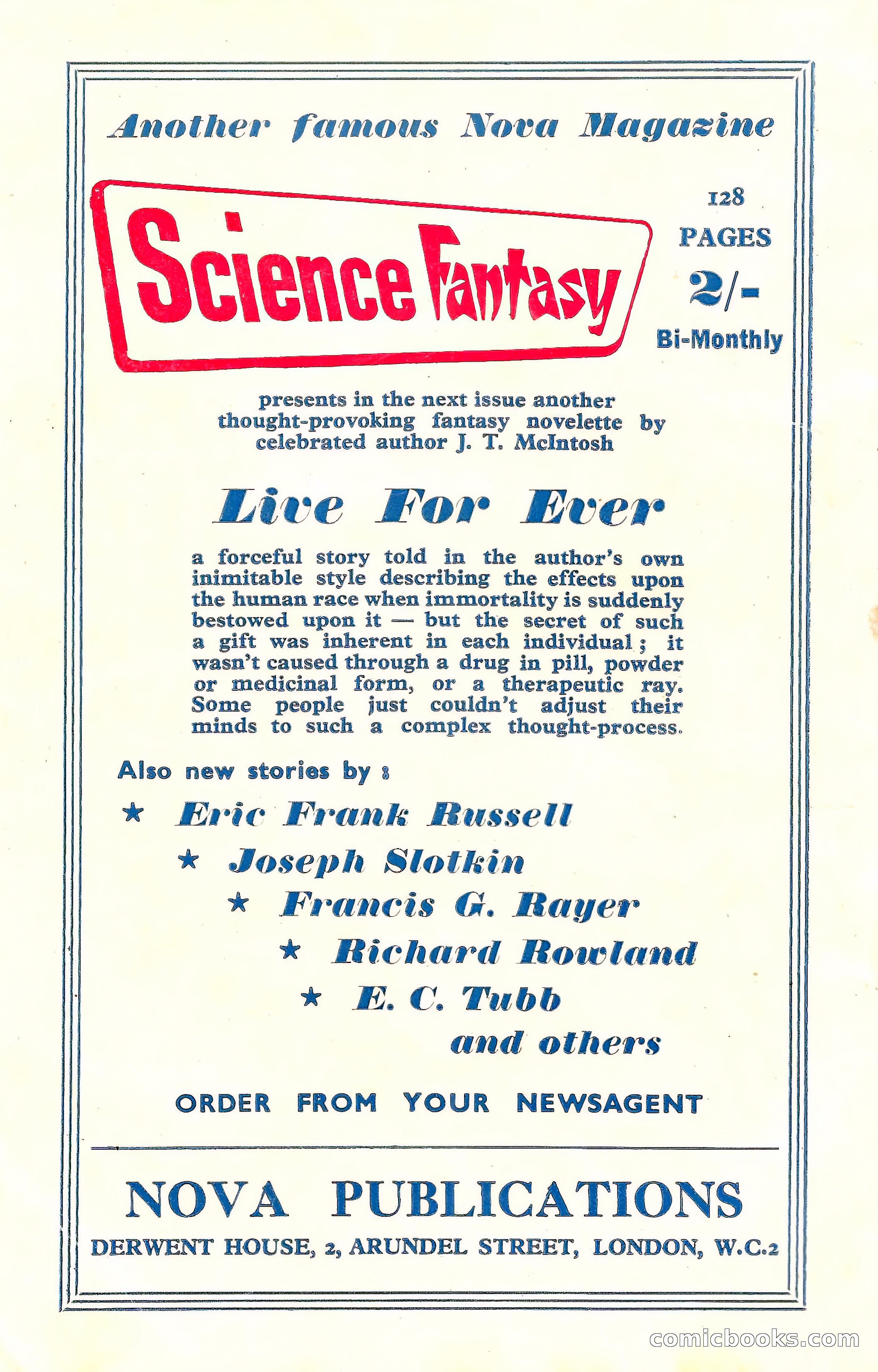 New Worlds Science Fiction No. 29 — page 132 of 132