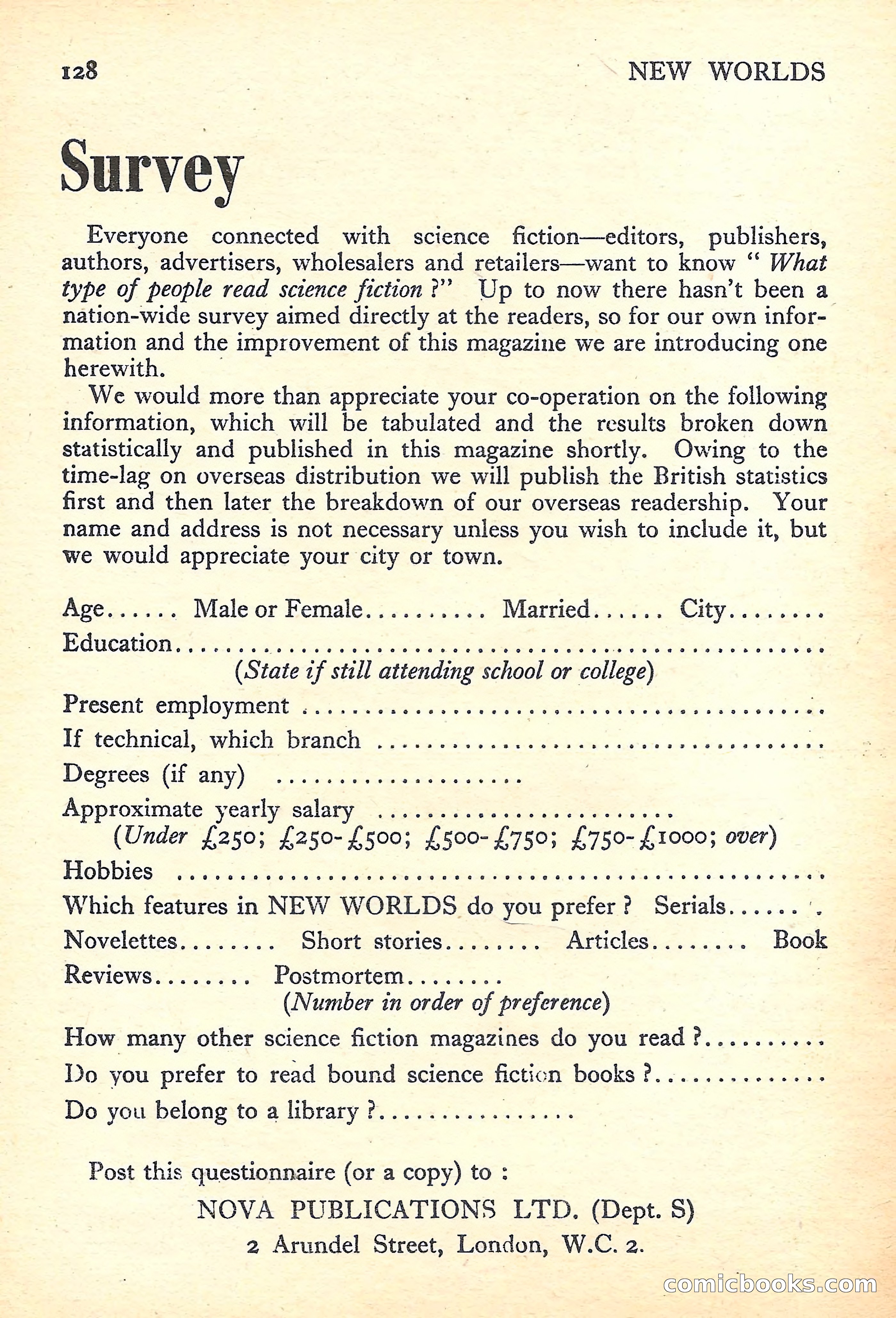 New Worlds Science Fiction No. 30 — page 130 of 132