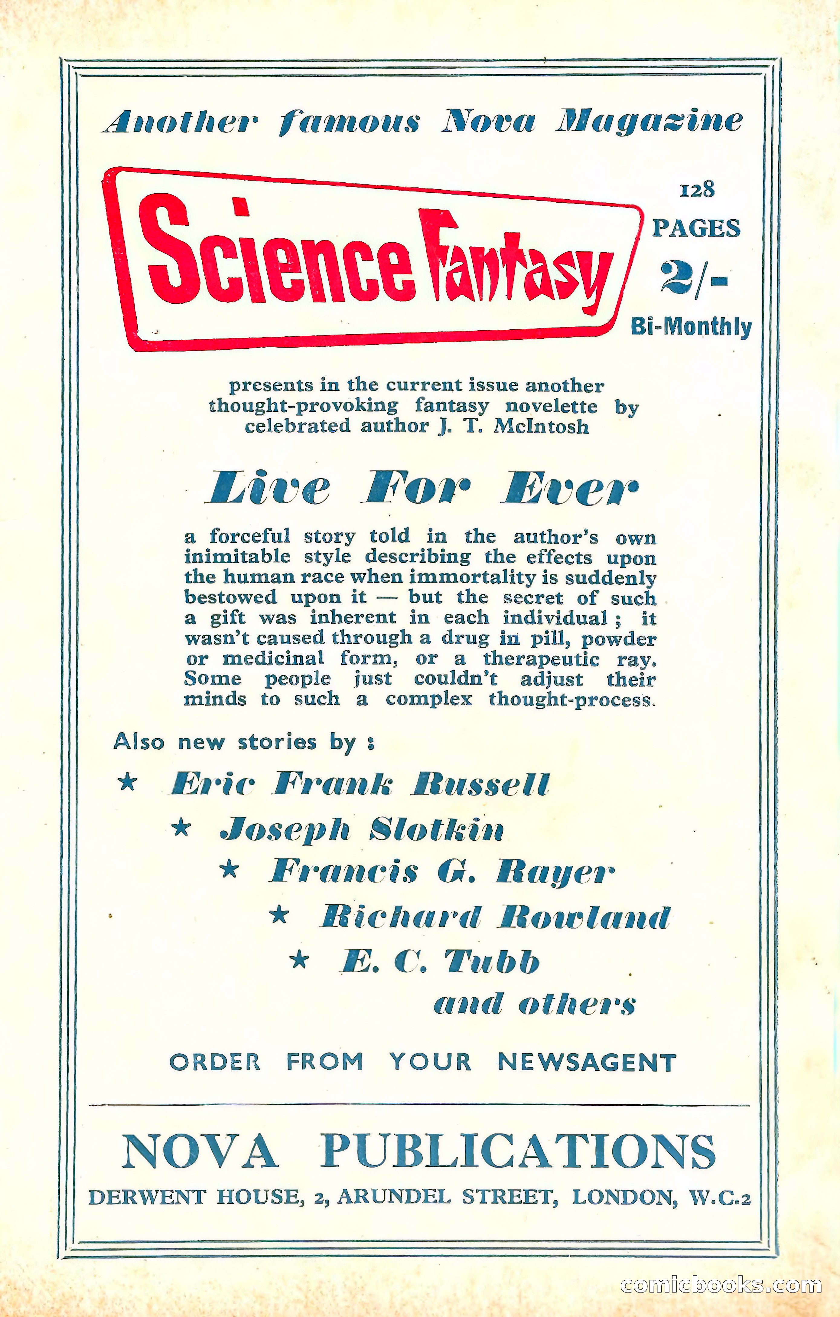 New Worlds Science Fiction No. 30 — page 132 of 132