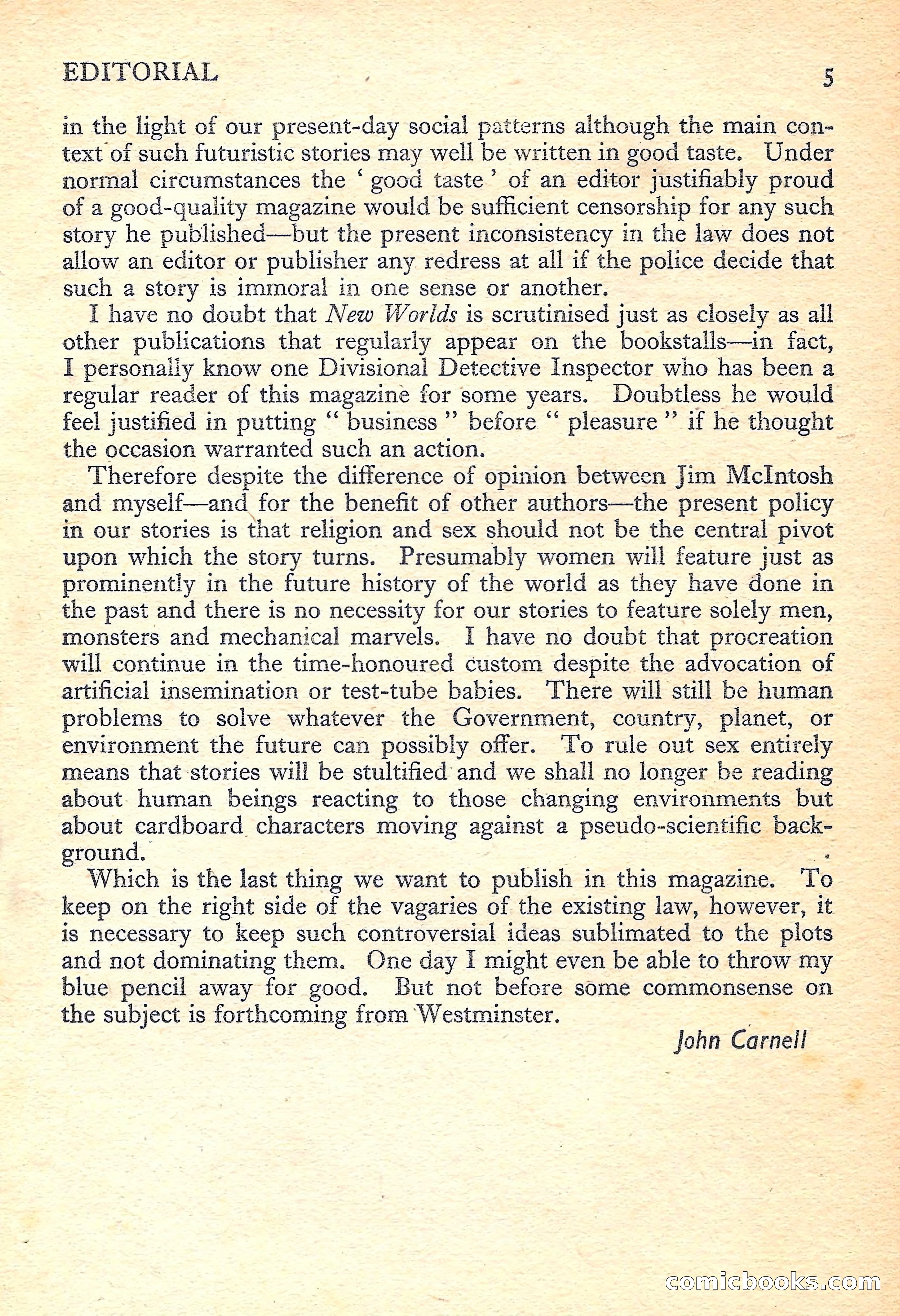 New Worlds Science Fiction No. 31 — page 7 of 132