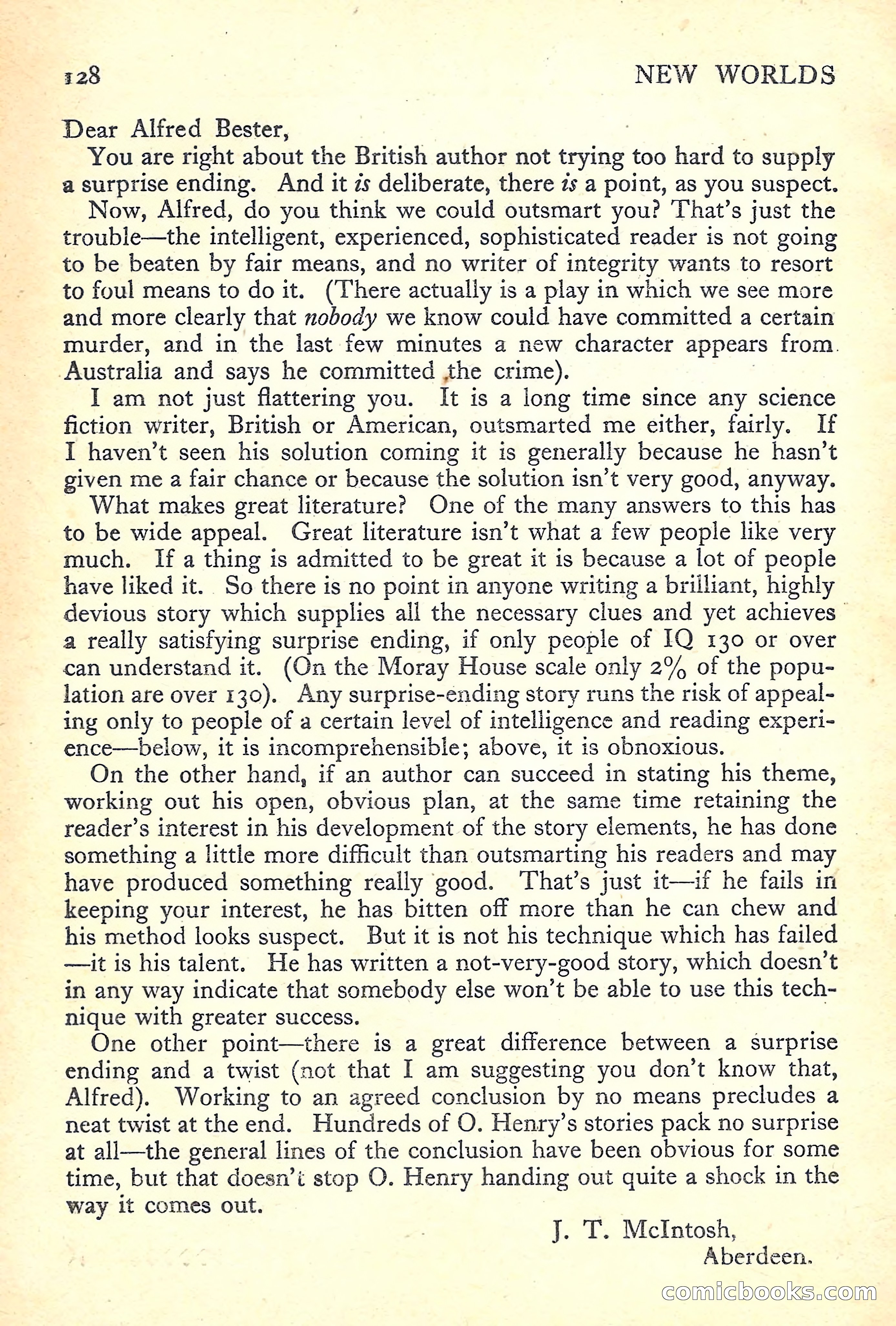 New Worlds Science Fiction No. 31 — page 130 of 132