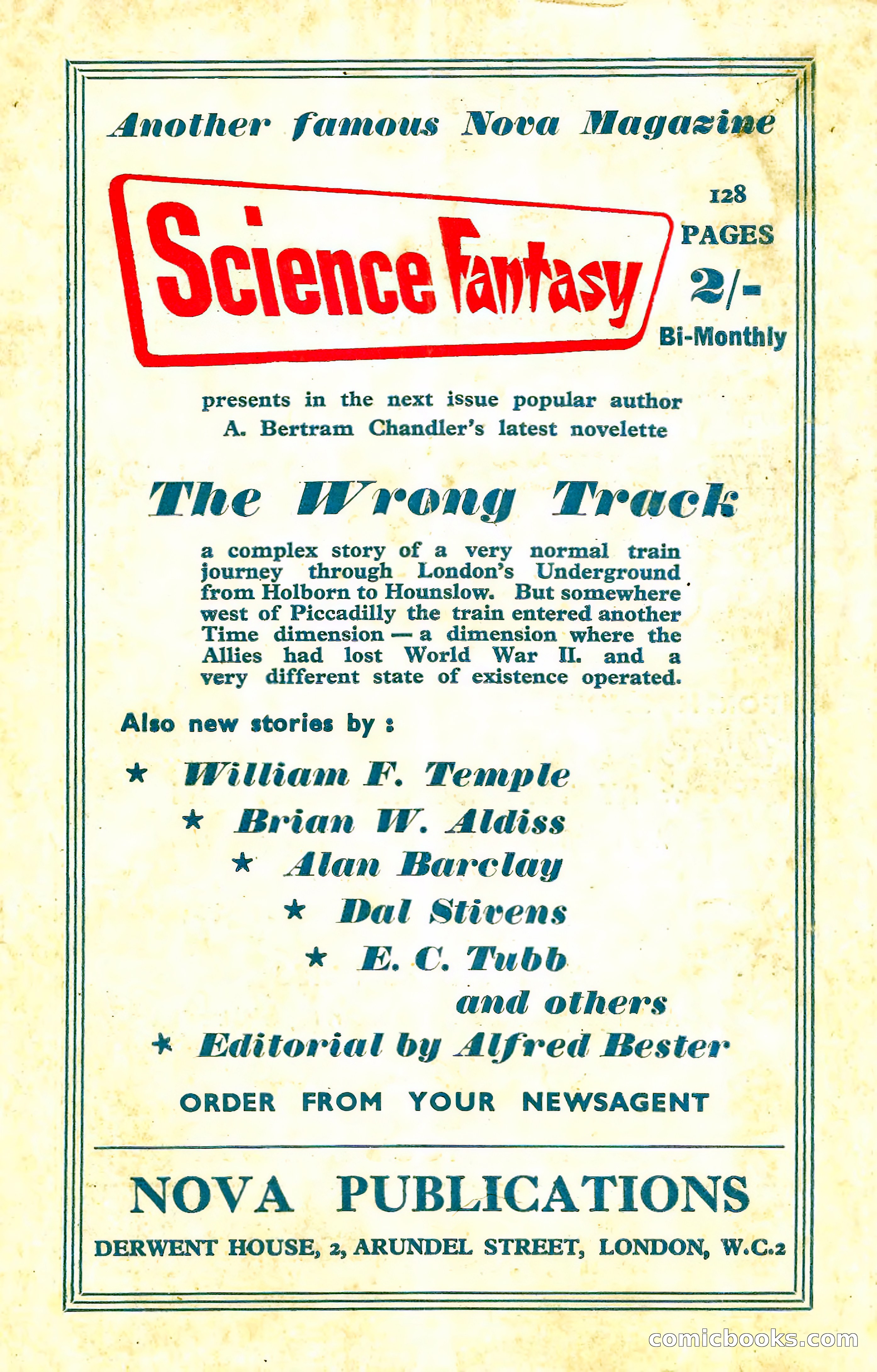 New Worlds Science Fiction No. 31 — page 132 of 132