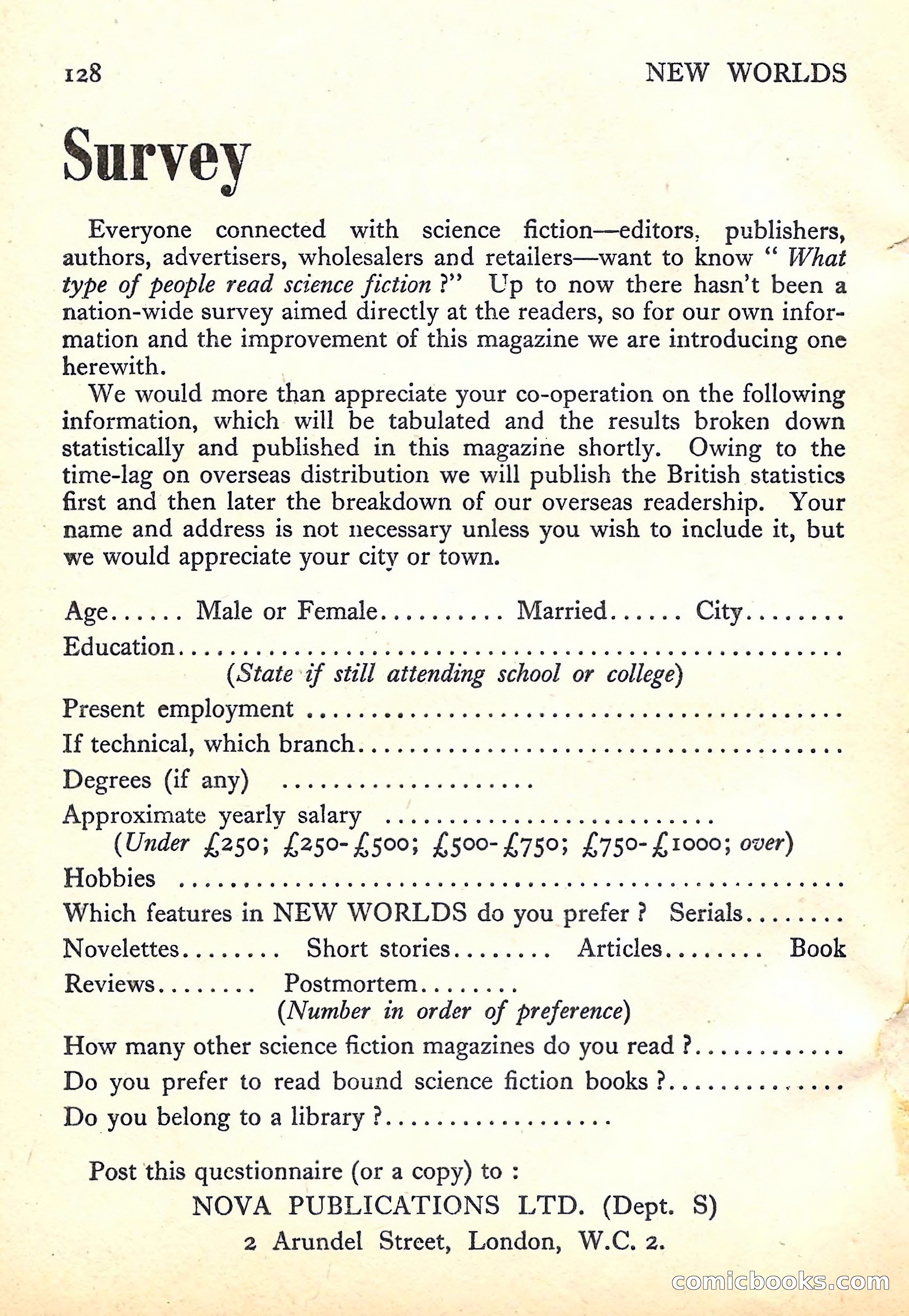 New Worlds Science Fiction No. 32 — page 130 of 132