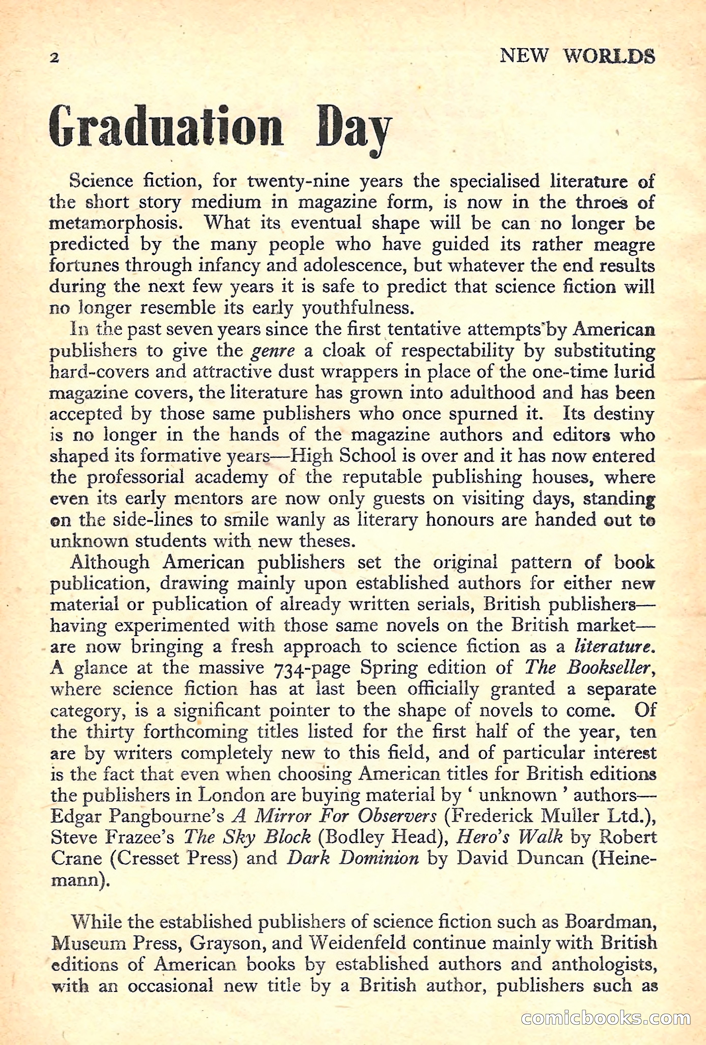 New Worlds Science Fiction No. 33 — page 4 of 132