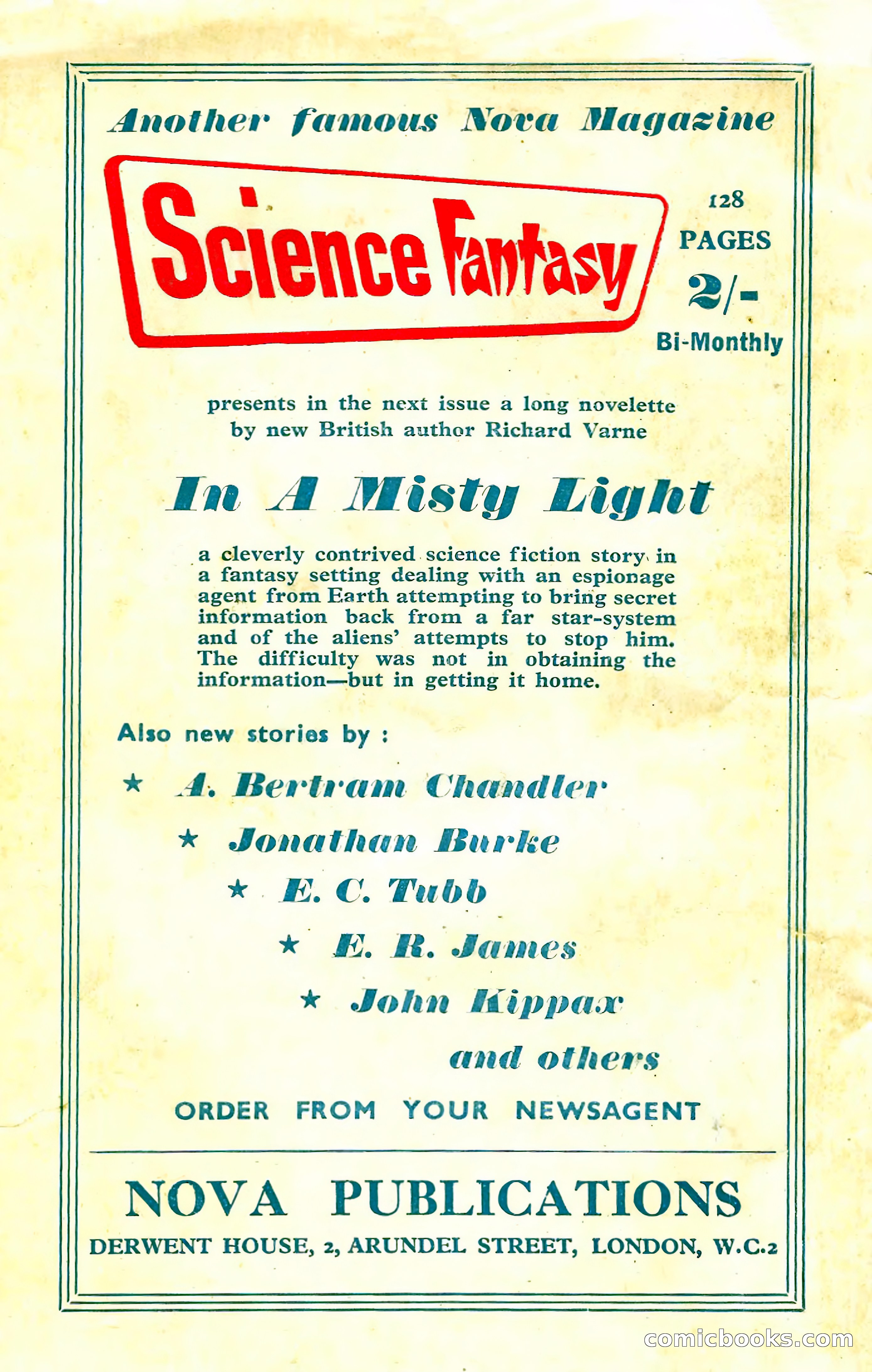 New Worlds Science Fiction No. 33 — page 132 of 132