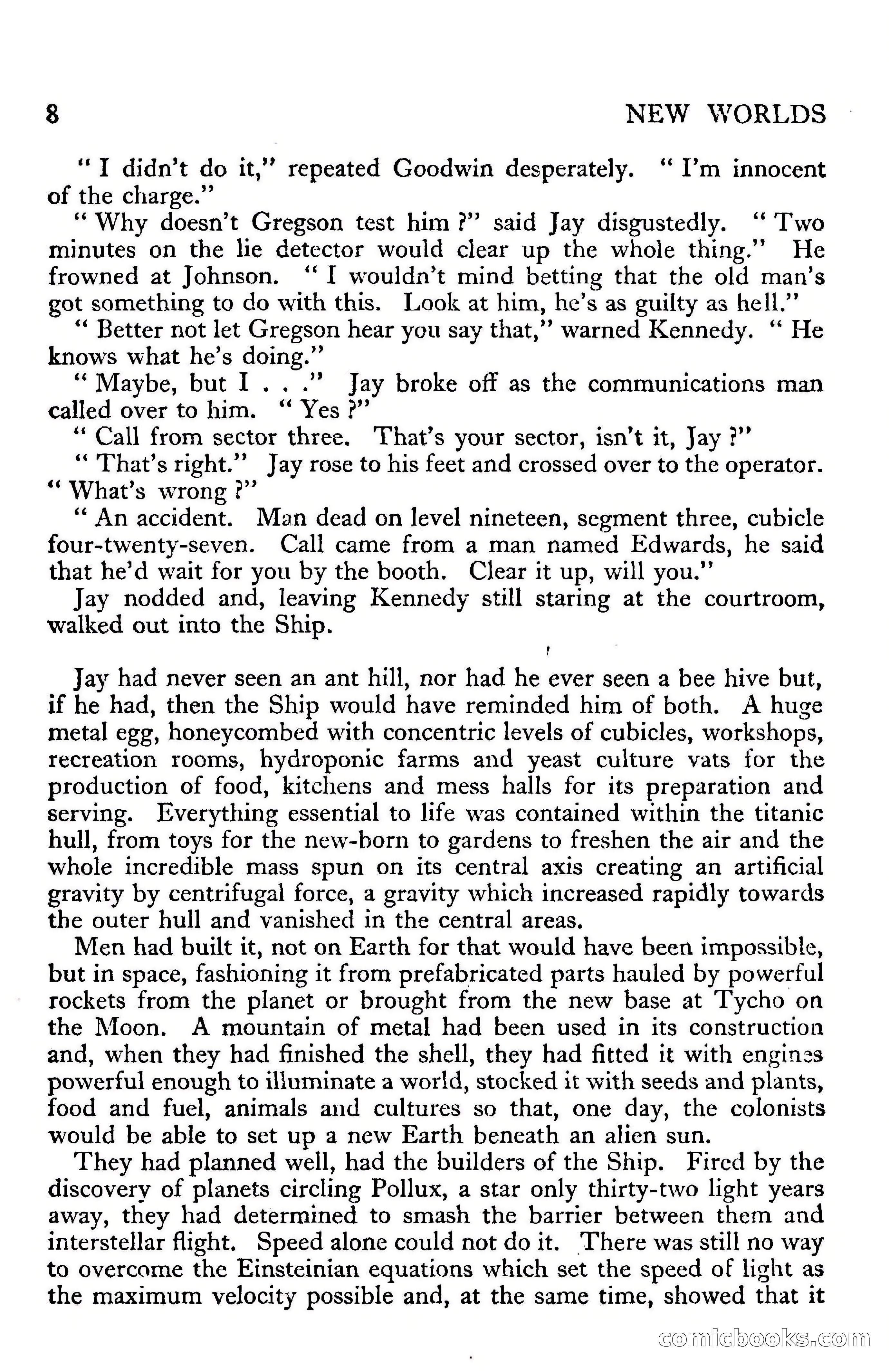 New Worlds Science Fiction No. 34 — page 10 of 132