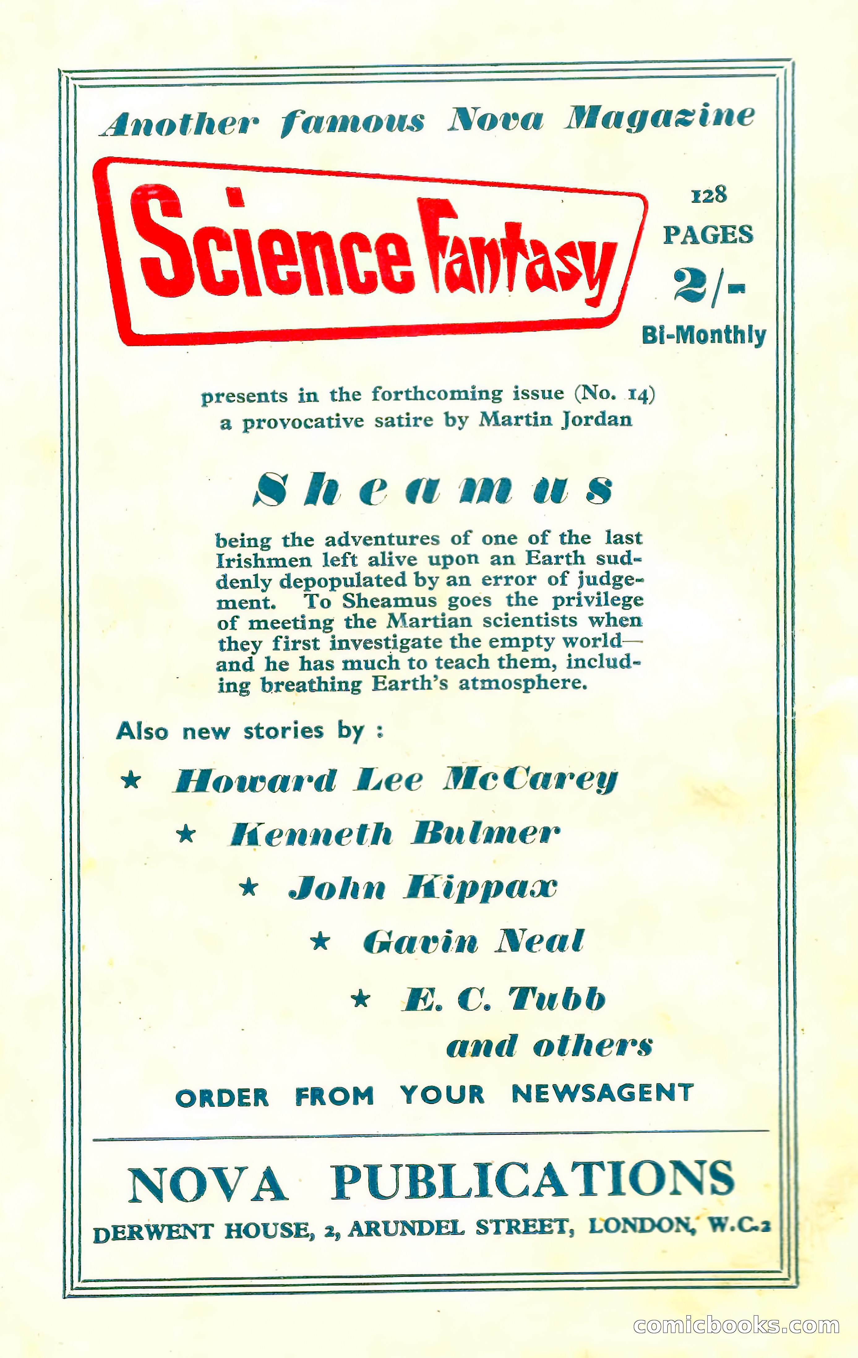 New Worlds Science Fiction No. 35 — page 132 of 132