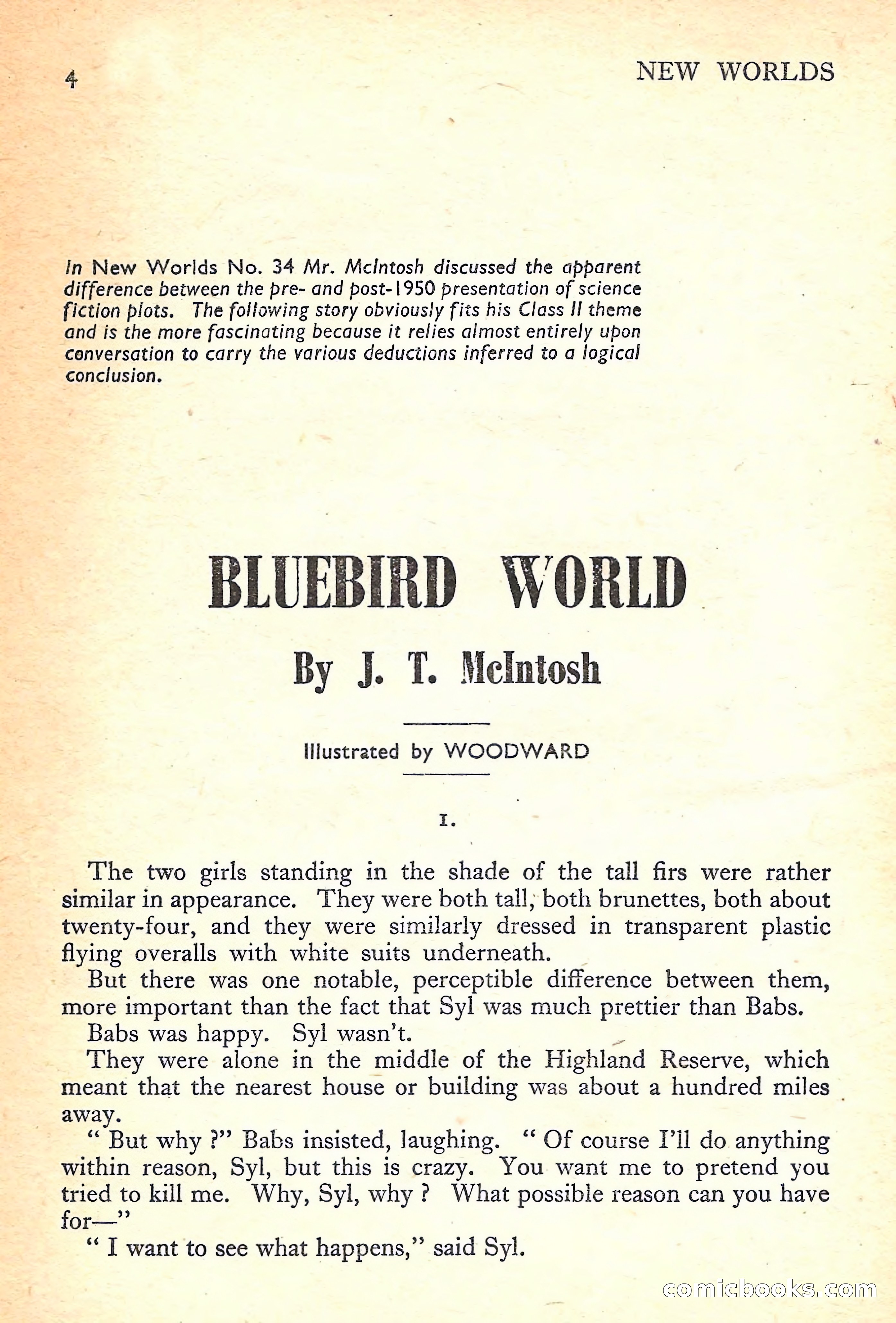 New Worlds Science Fiction No. 36 — page 6 of 132