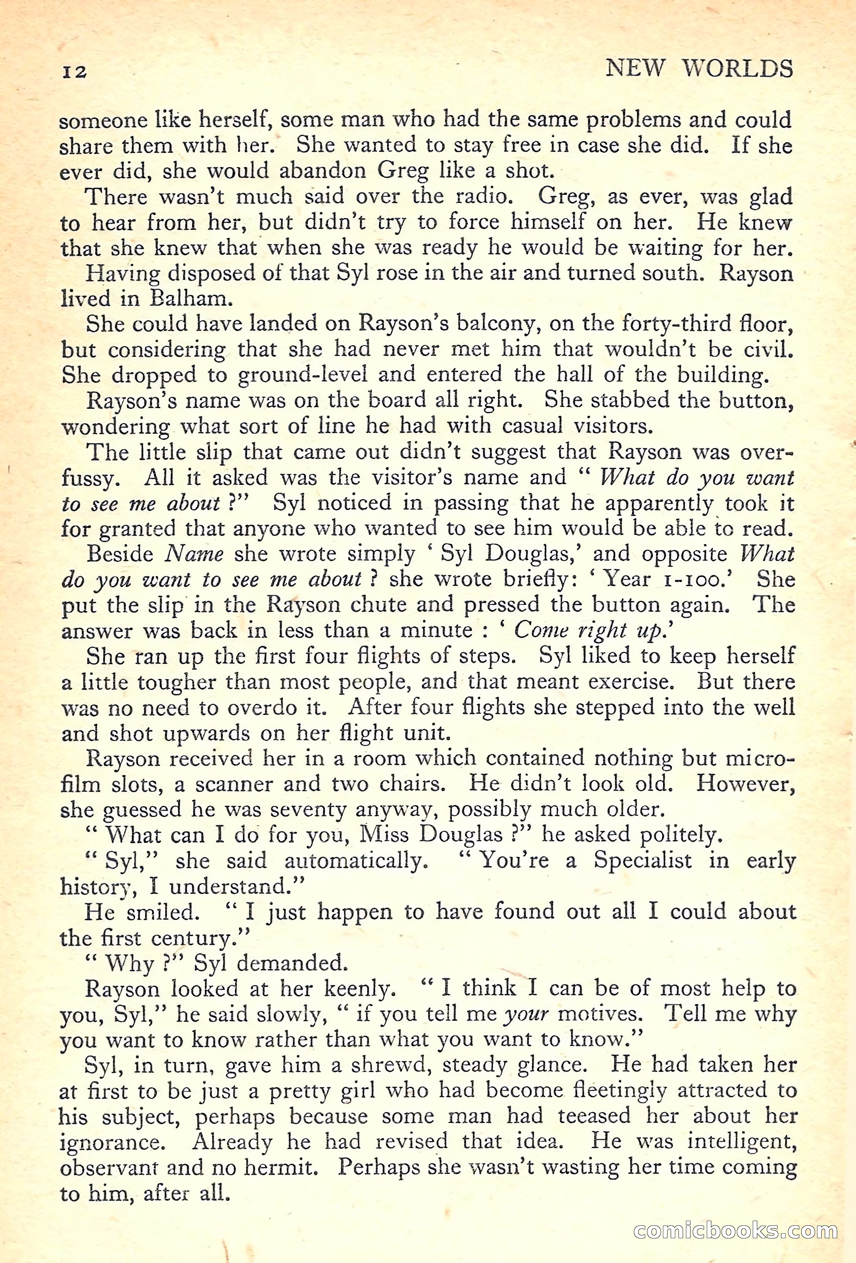 New Worlds Science Fiction No. 36 — page 14 of 132