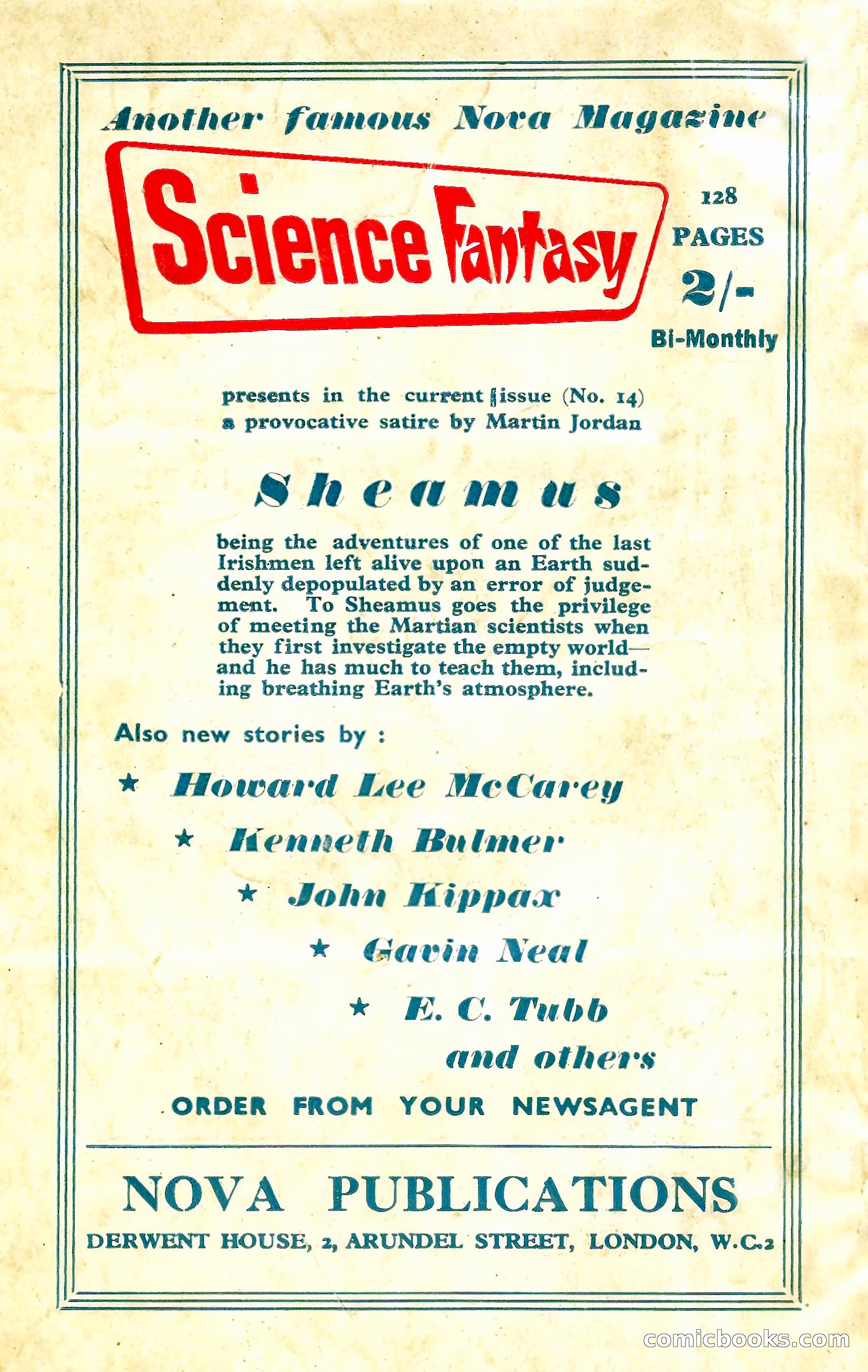 New Worlds Science Fiction No. 36 — page 132 of 132