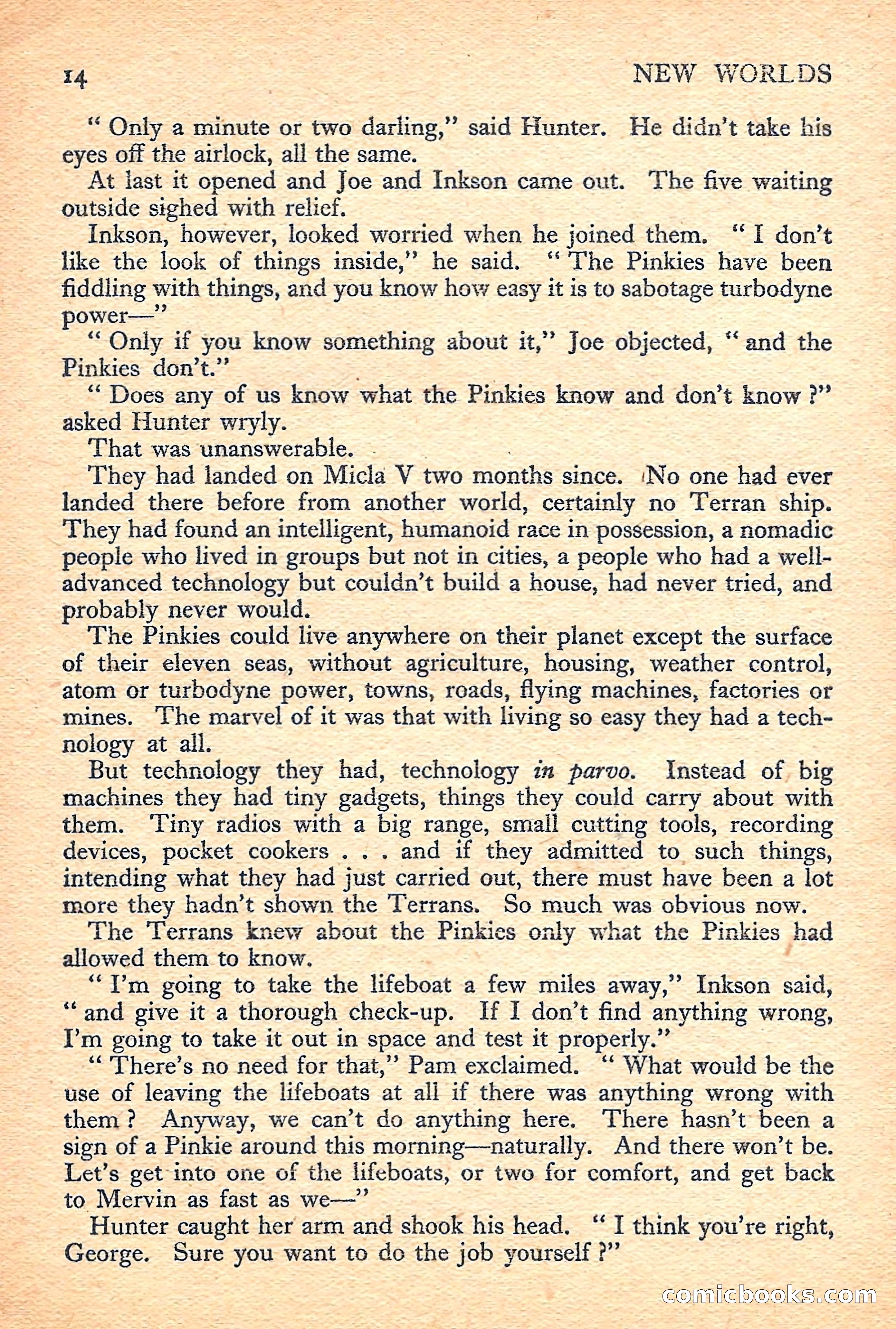 New Worlds Science Fiction No. 38 — page 16 of 132