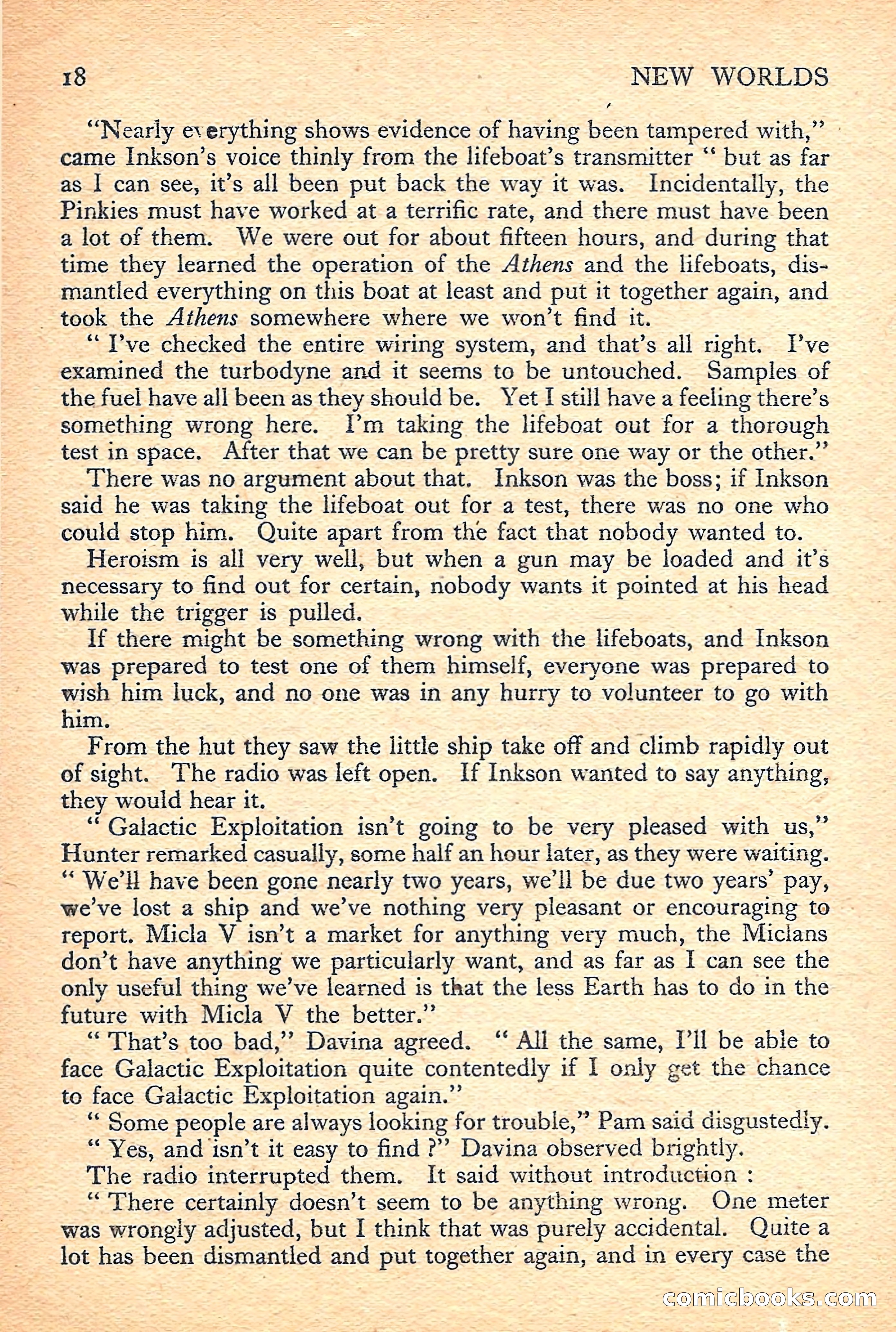 New Worlds Science Fiction No. 38 — page 20 of 132