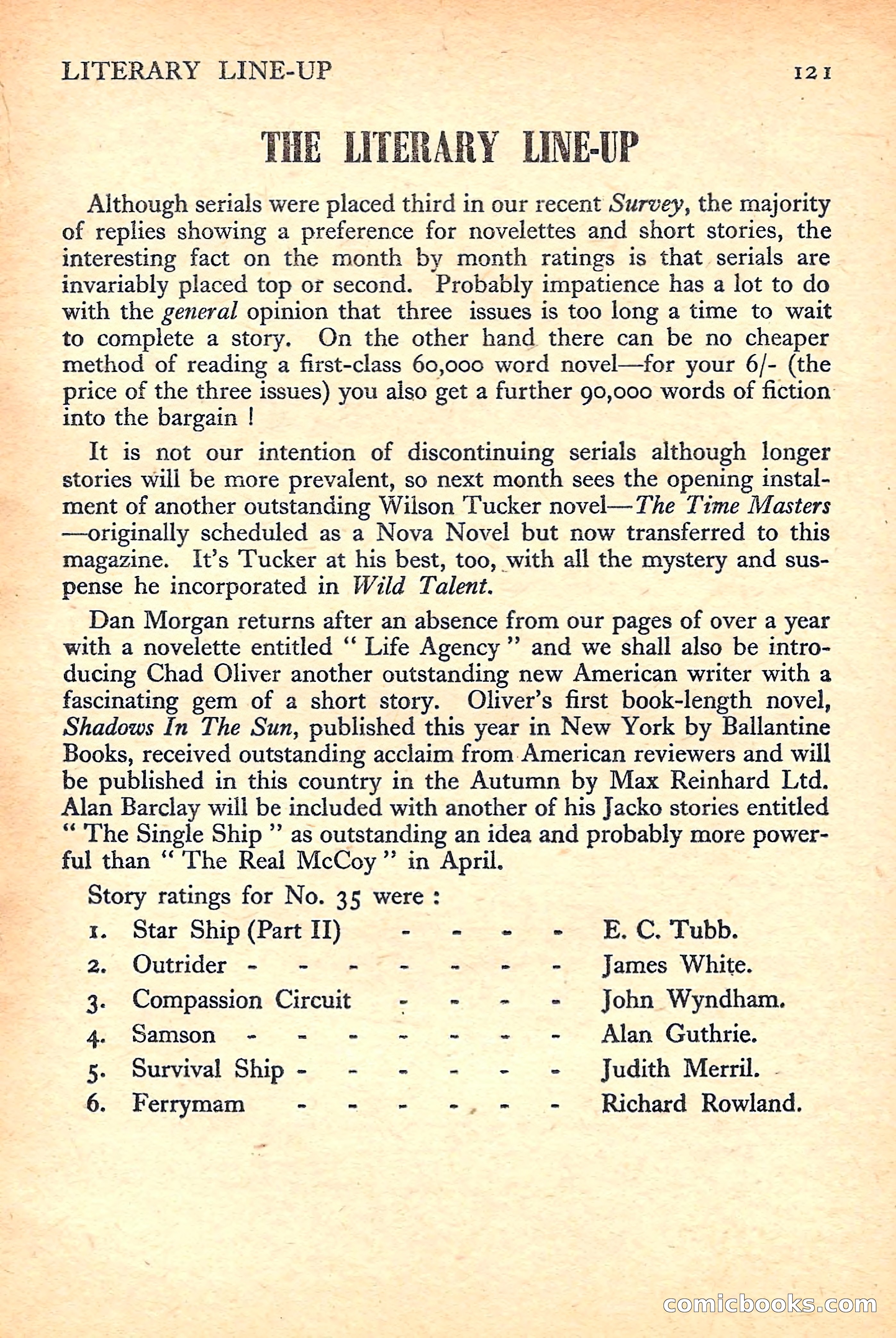 New Worlds Science Fiction No. 38 — page 123 of 132