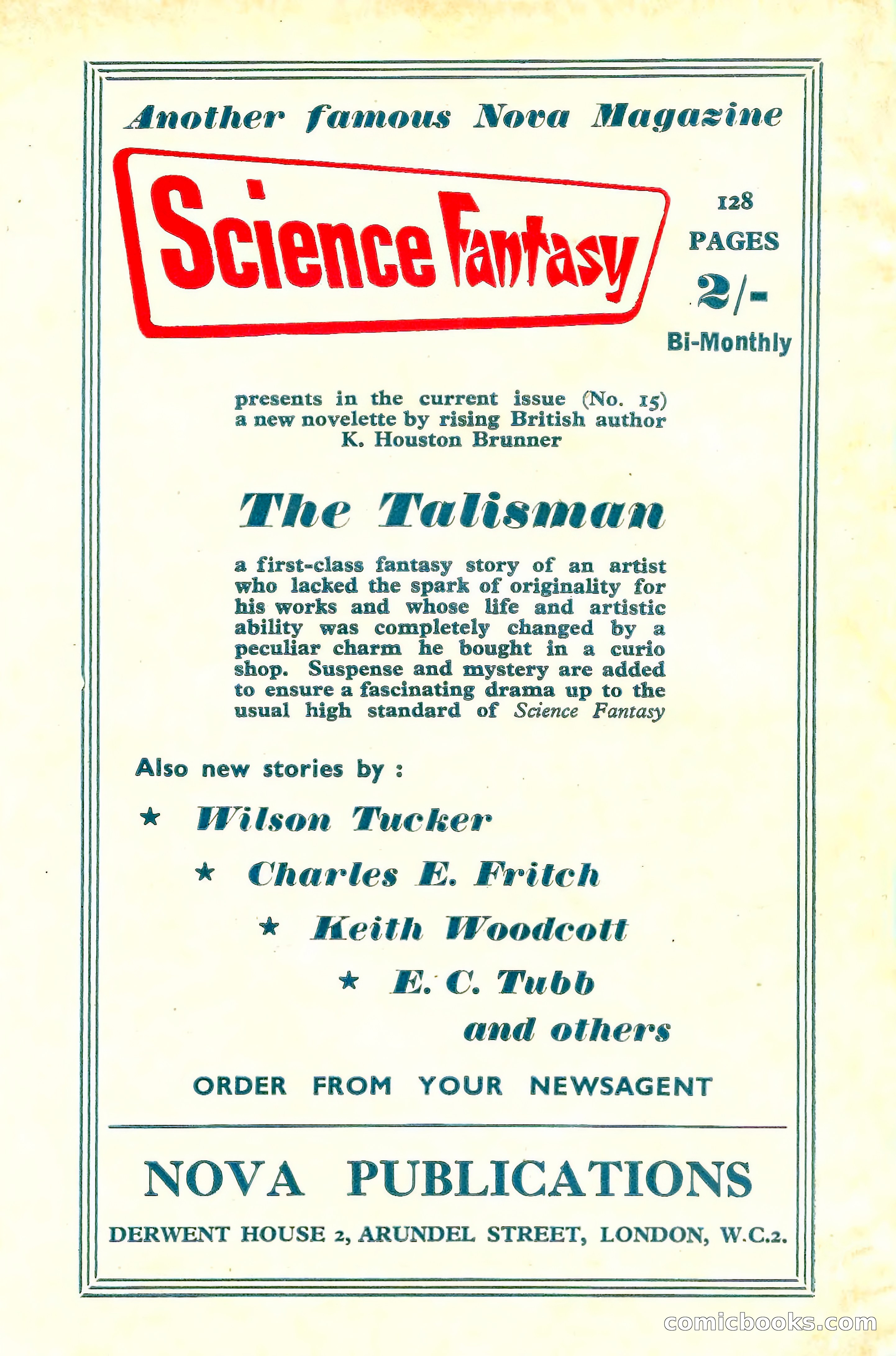 New Worlds Science Fiction No. 38 — page 132 of 132