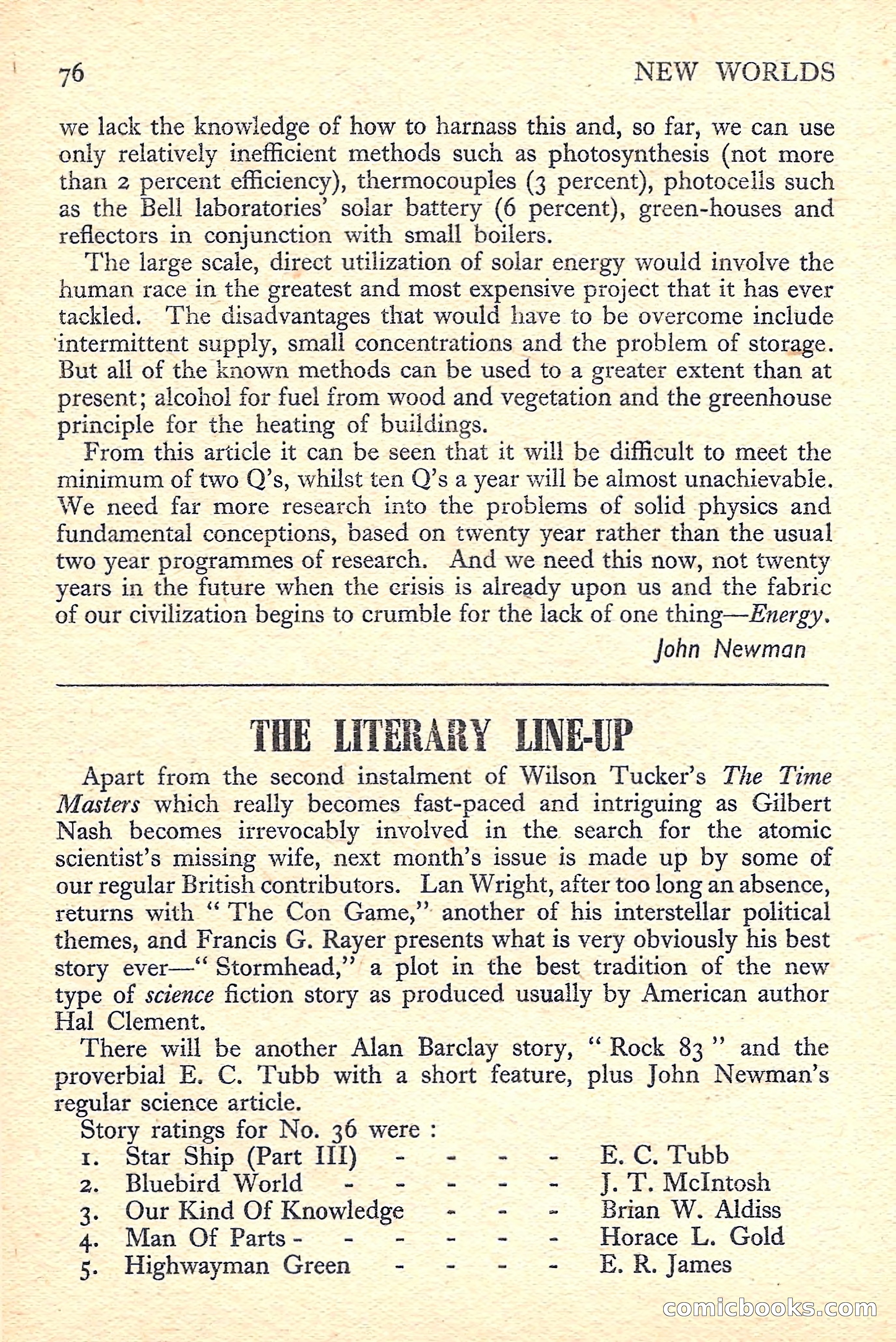 New Worlds Science Fiction No. 39 — page 78 of 132