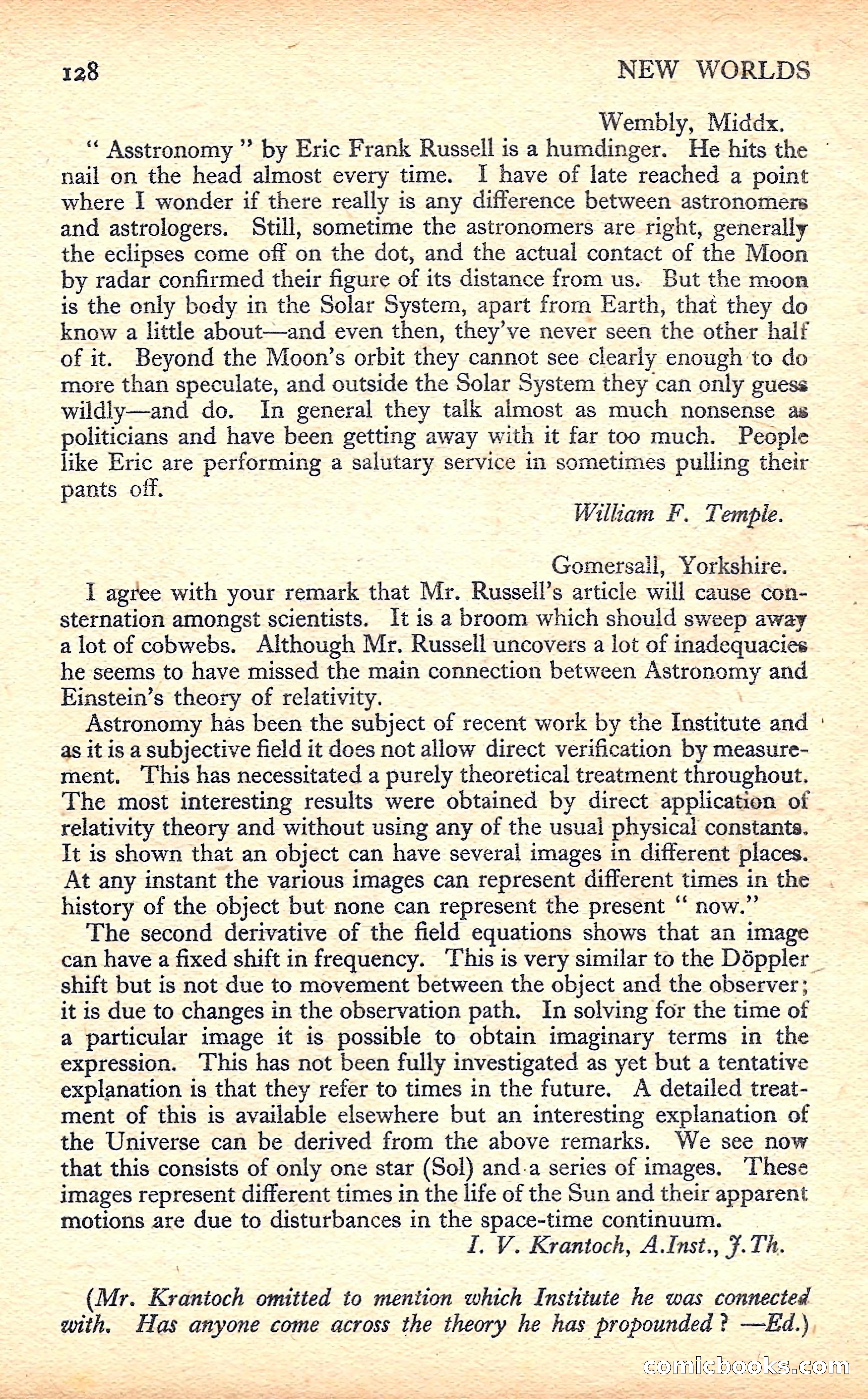 New Worlds Science Fiction No. 39 — page 130 of 132