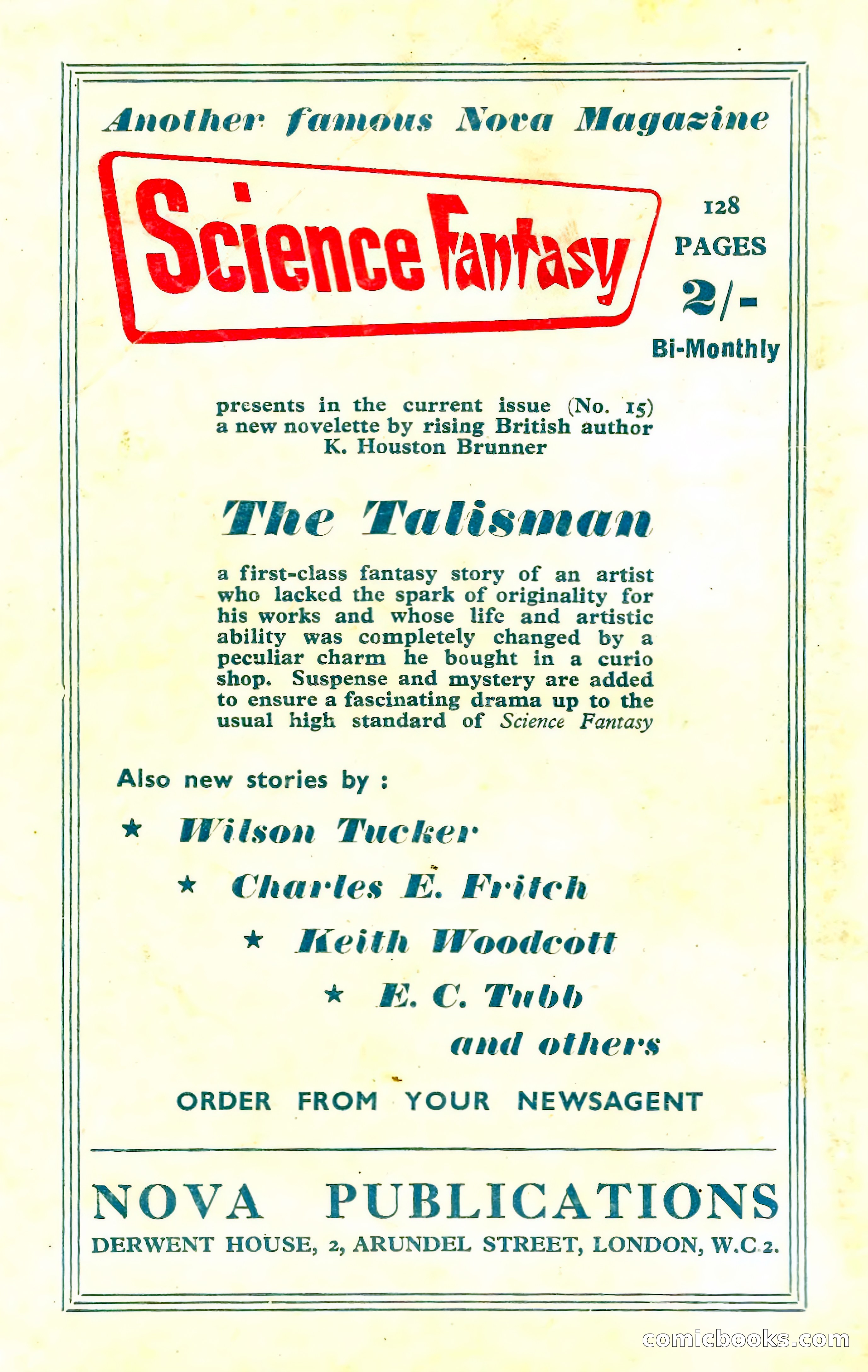 New Worlds Science Fiction No. 39 — page 132 of 132