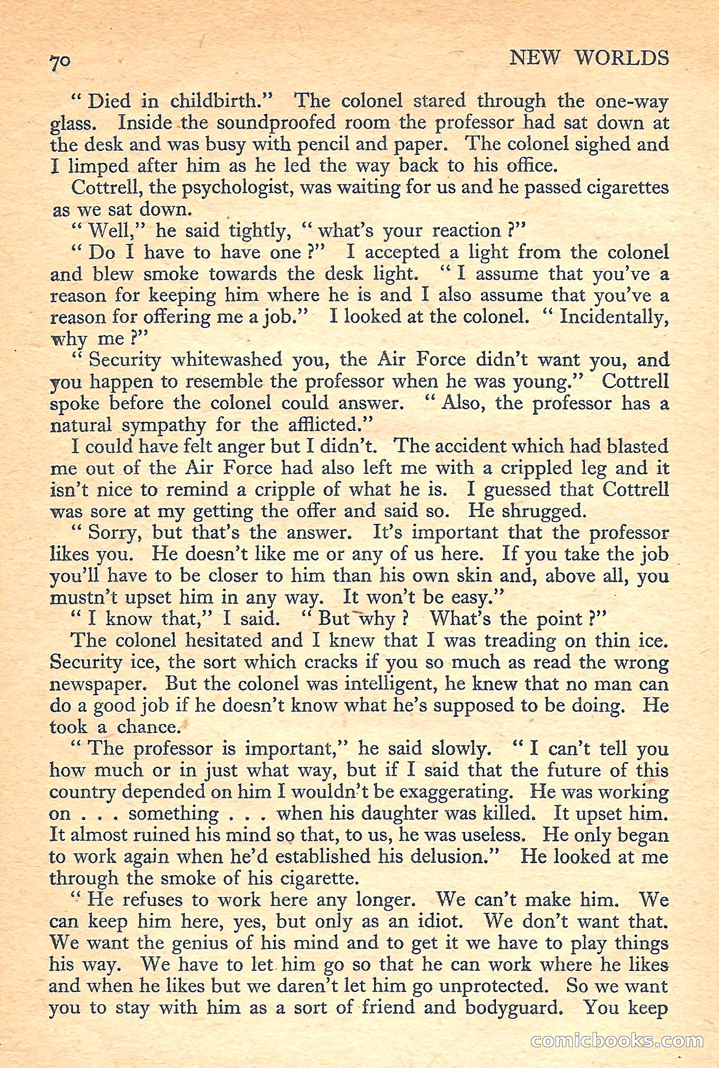 New Worlds Science Fiction No. 40 — page 72 of 132