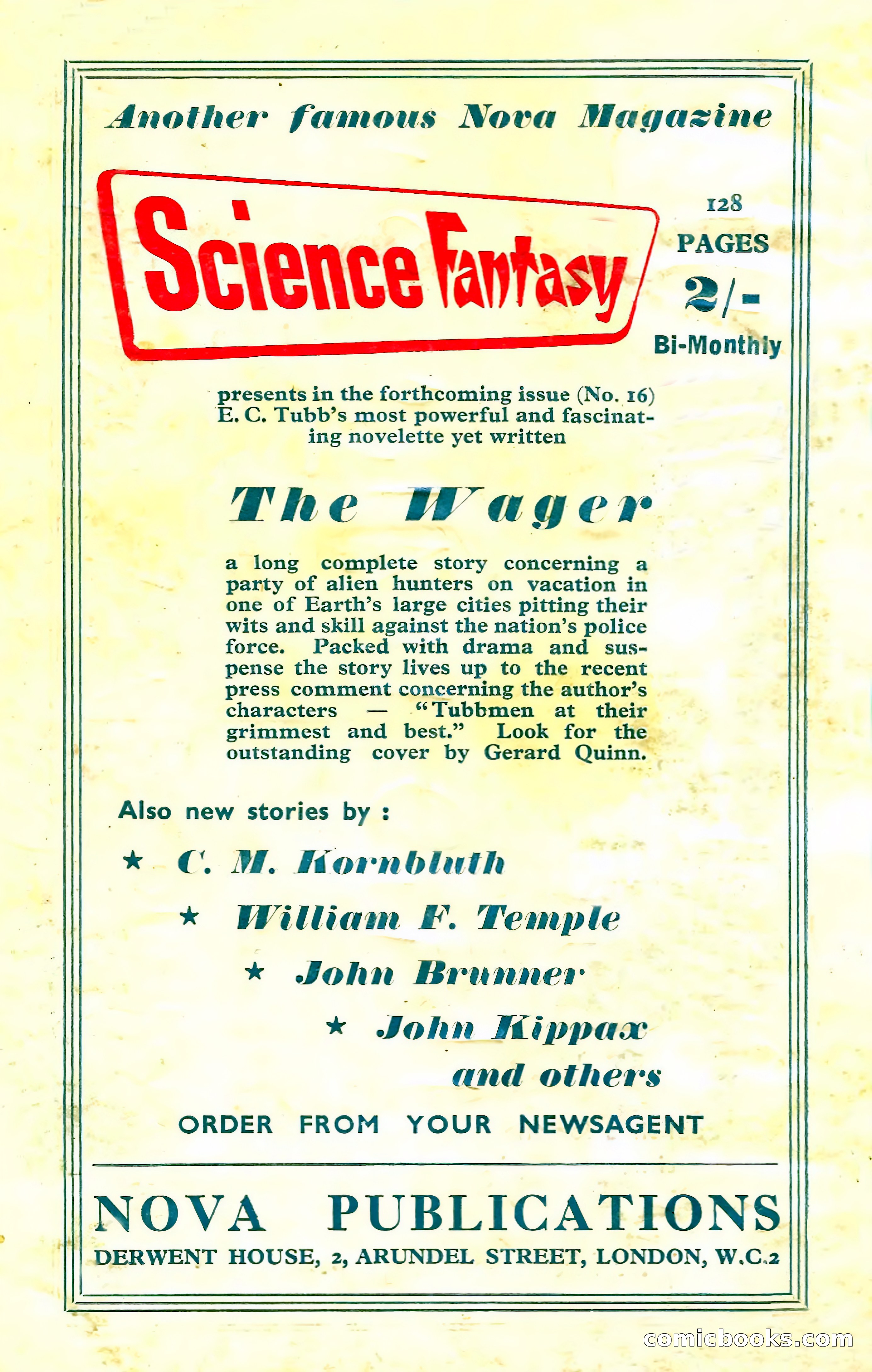 New Worlds Science Fiction No. 40 — page 132 of 132