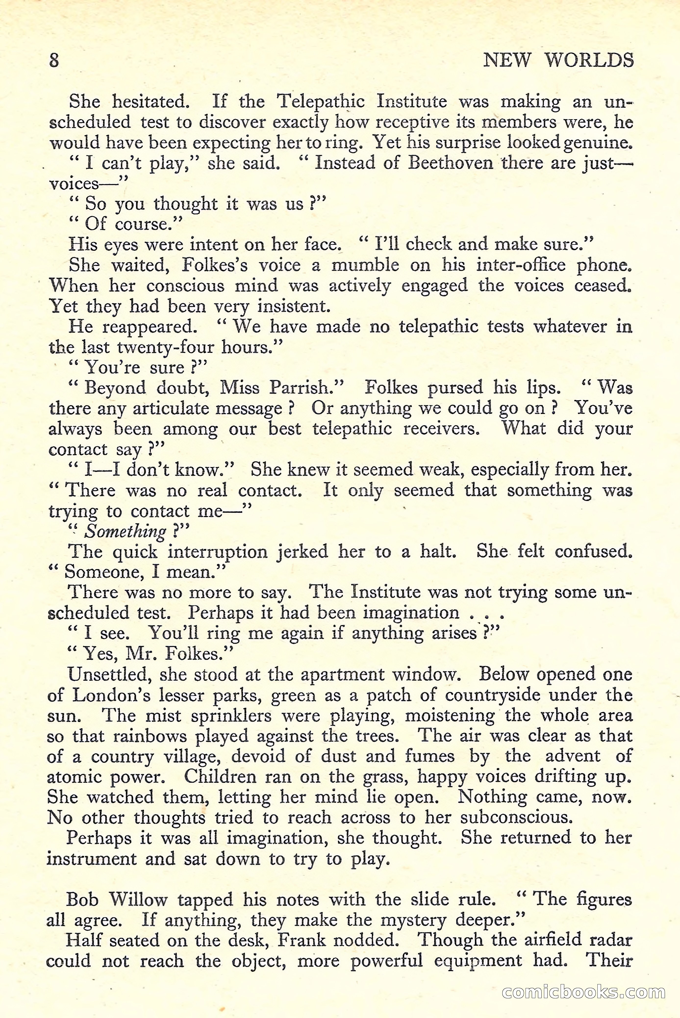 New Worlds Science Fiction No. 41 — page 10 of 132