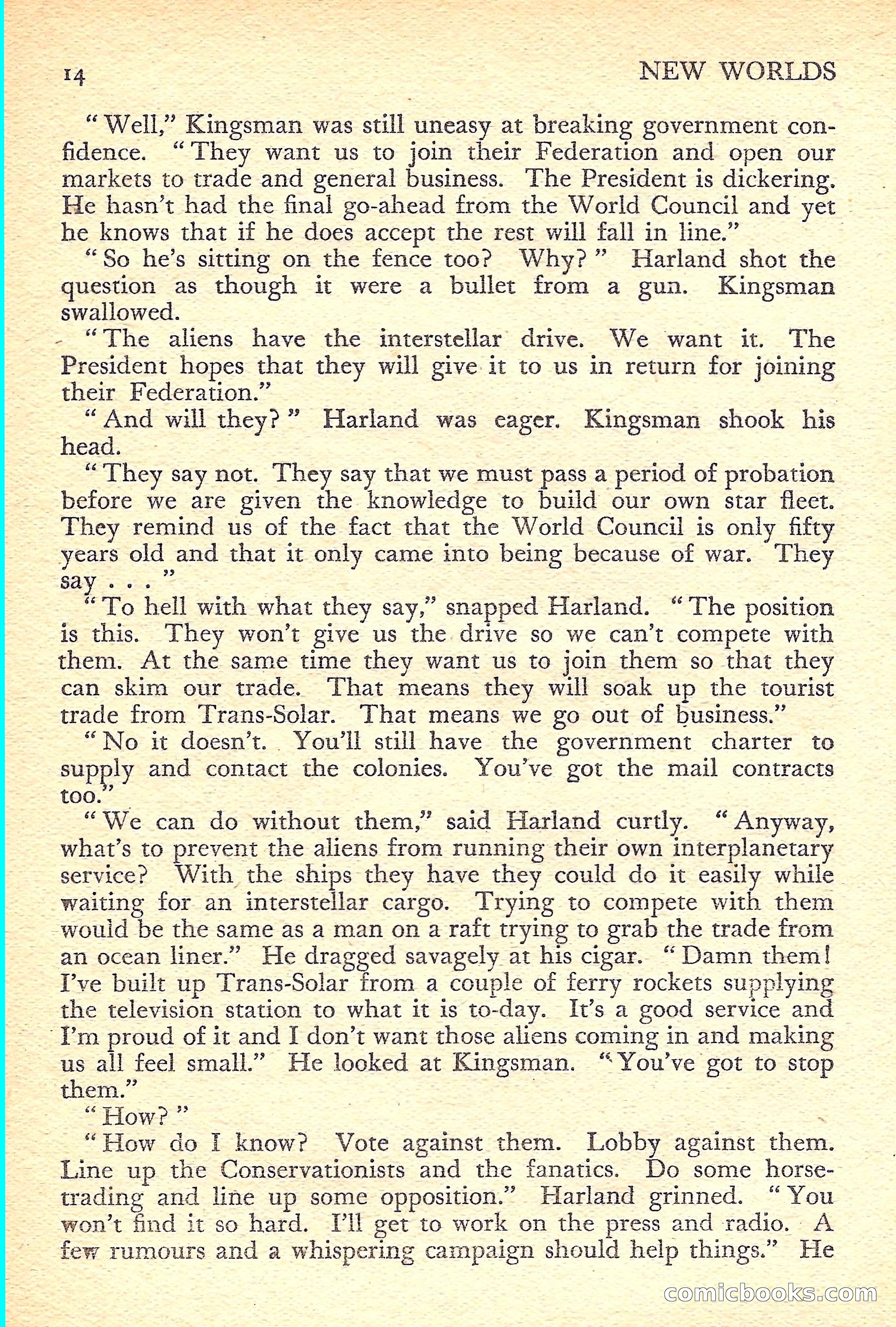 New Worlds Science Fiction No. 42 — page 16 of 132