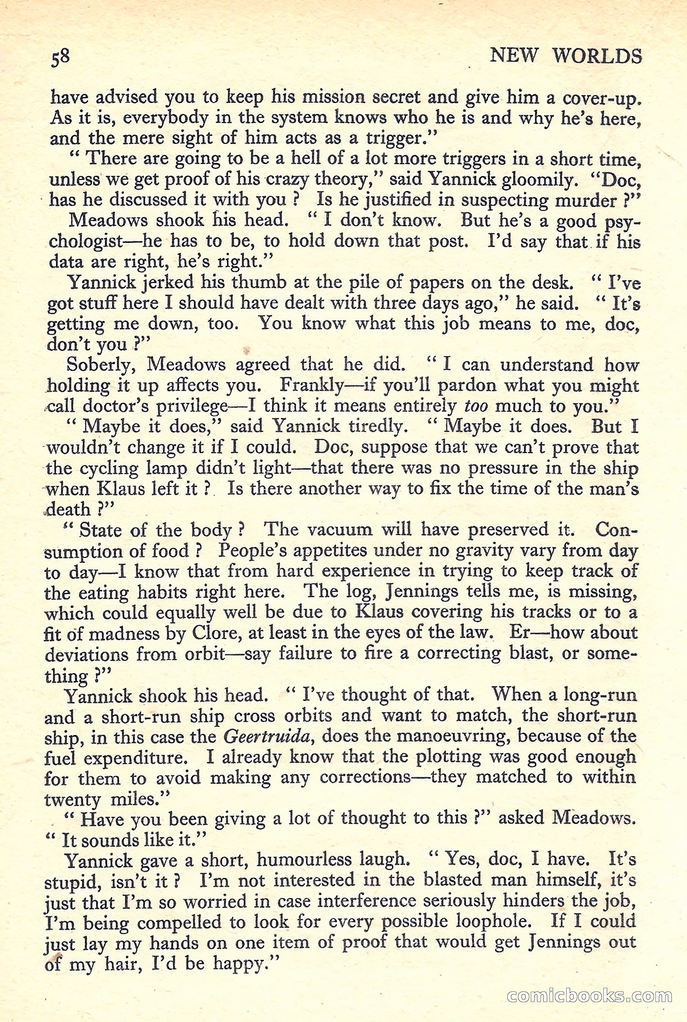 New Worlds Science Fiction No. 42 — page 60 of 132