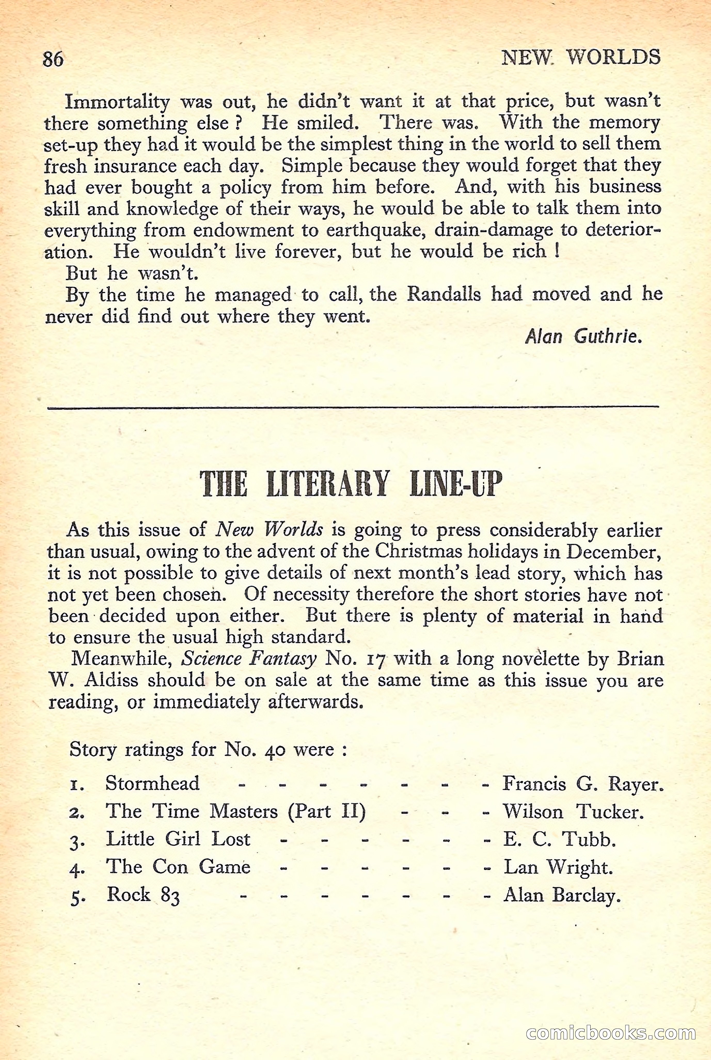 New Worlds Science Fiction No. 43 — page 88 of 132