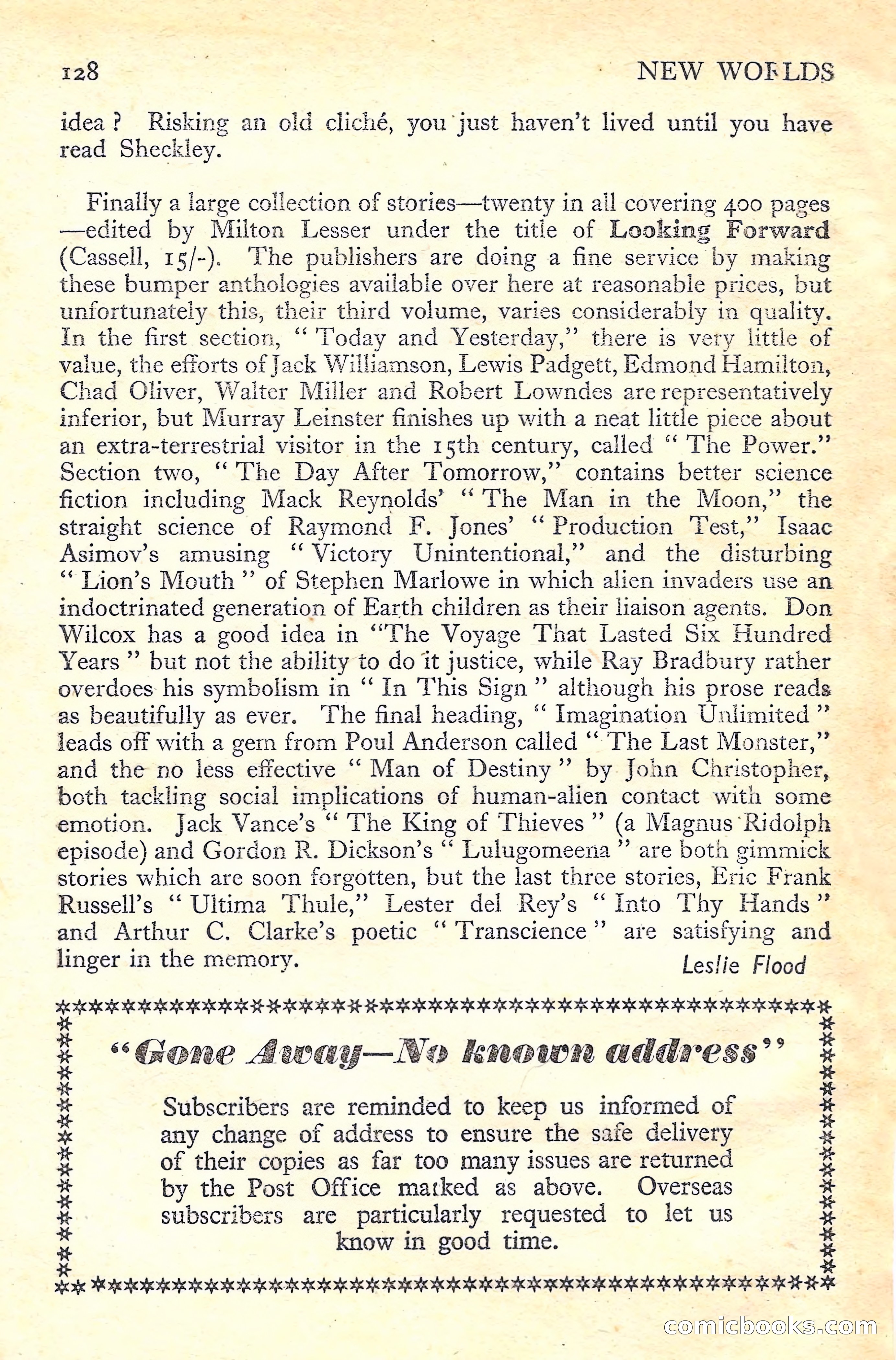 New Worlds Science Fiction No. 43 — page 130 of 132