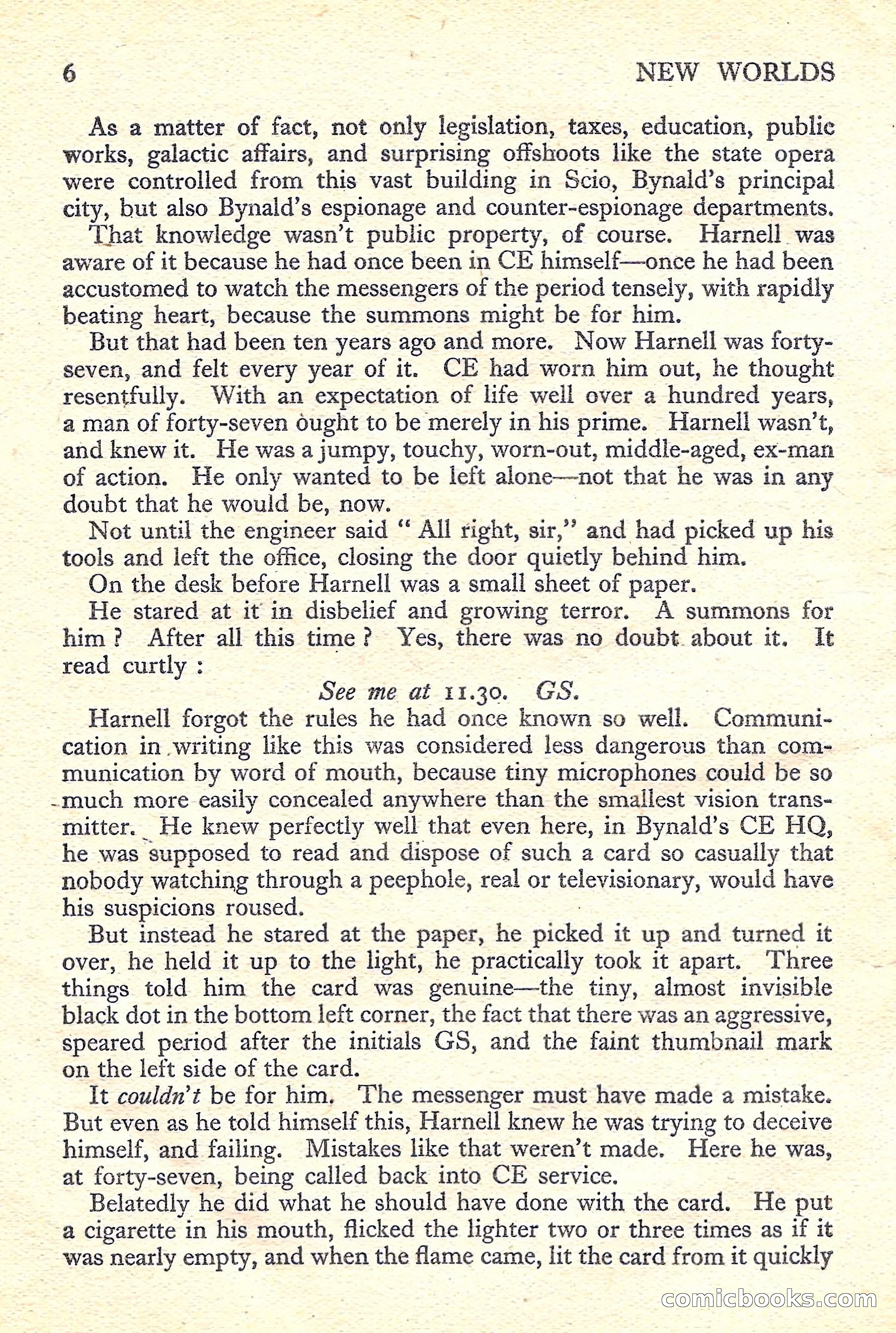 New Worlds Science Fiction No. 44 — page 8 of 132