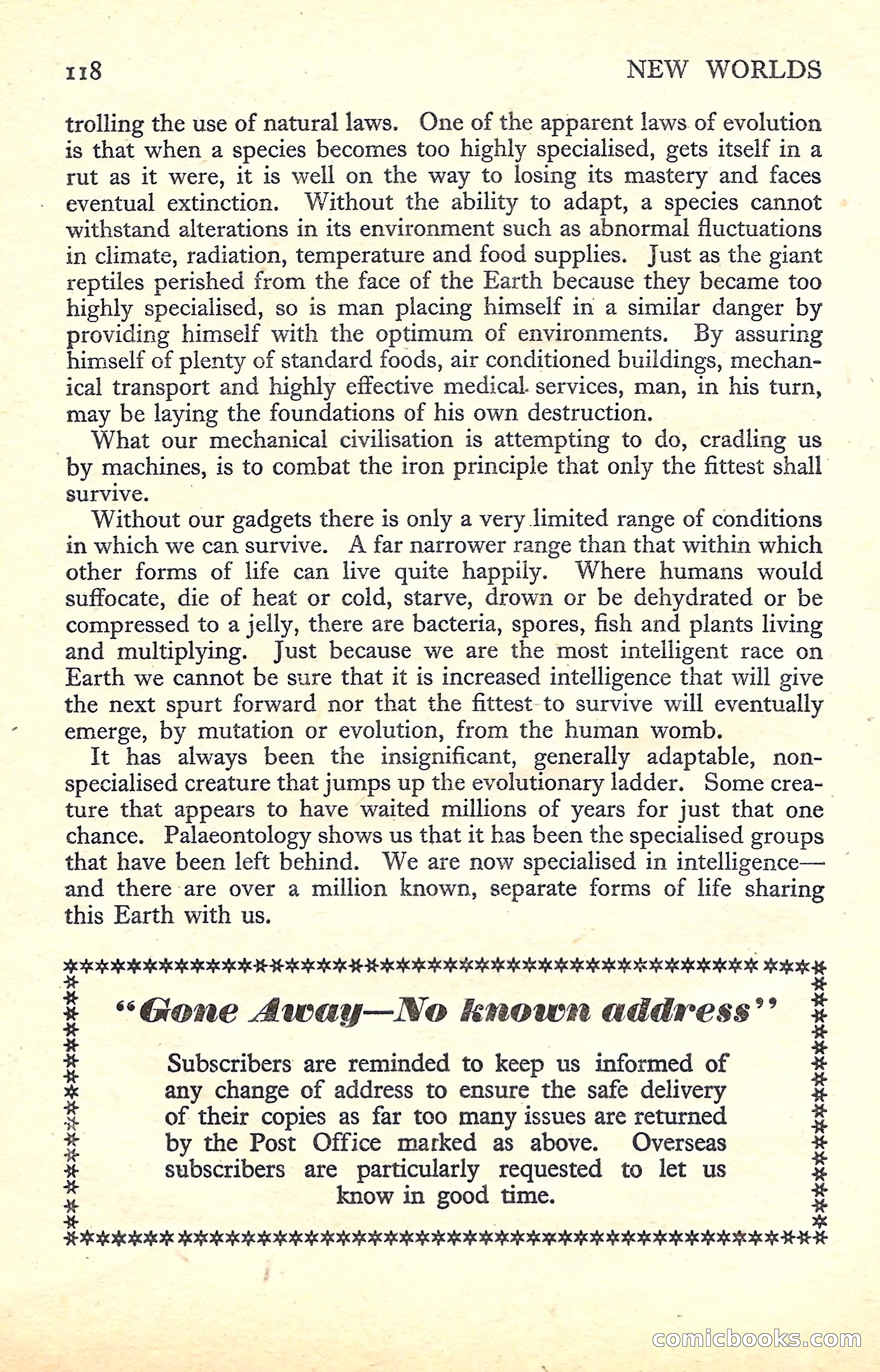New Worlds Science Fiction No. 44 — page 120 of 132
